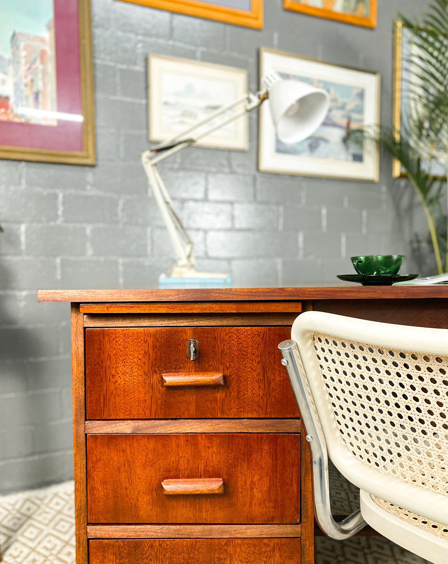 Vintage Teak Desk