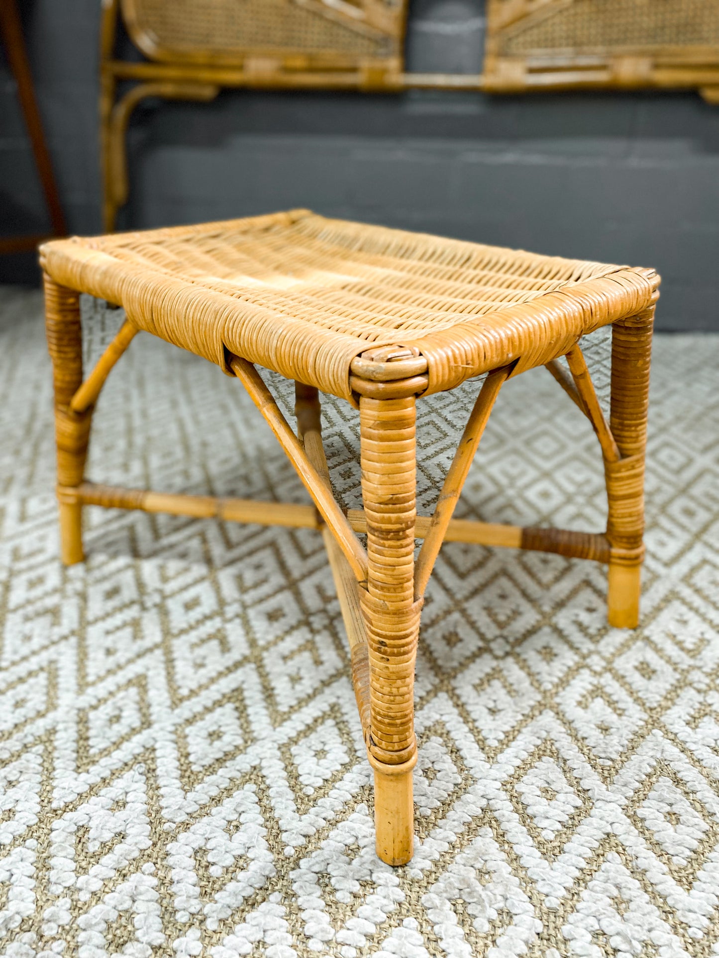 Cane Dresser & Stool