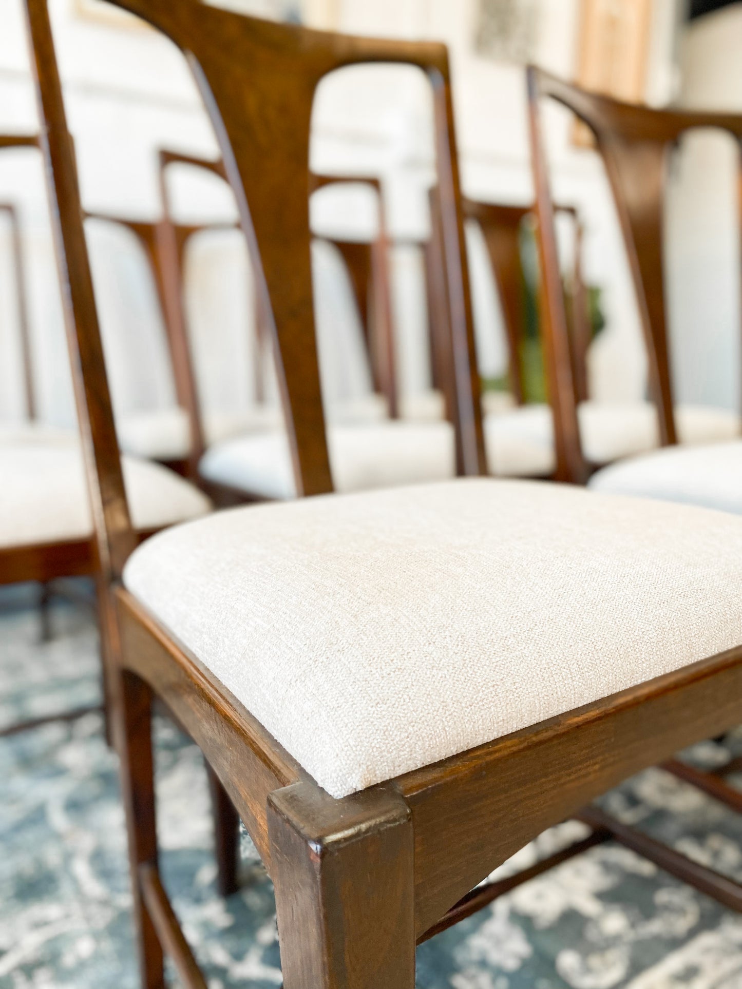 Set of 8 Mid Century Dining Chairs
