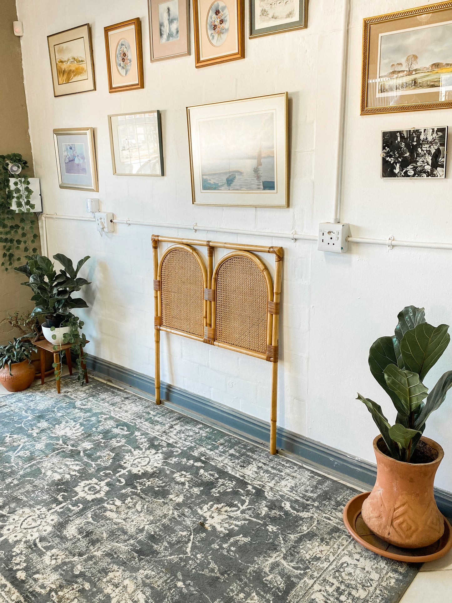 Single Cane Headboard