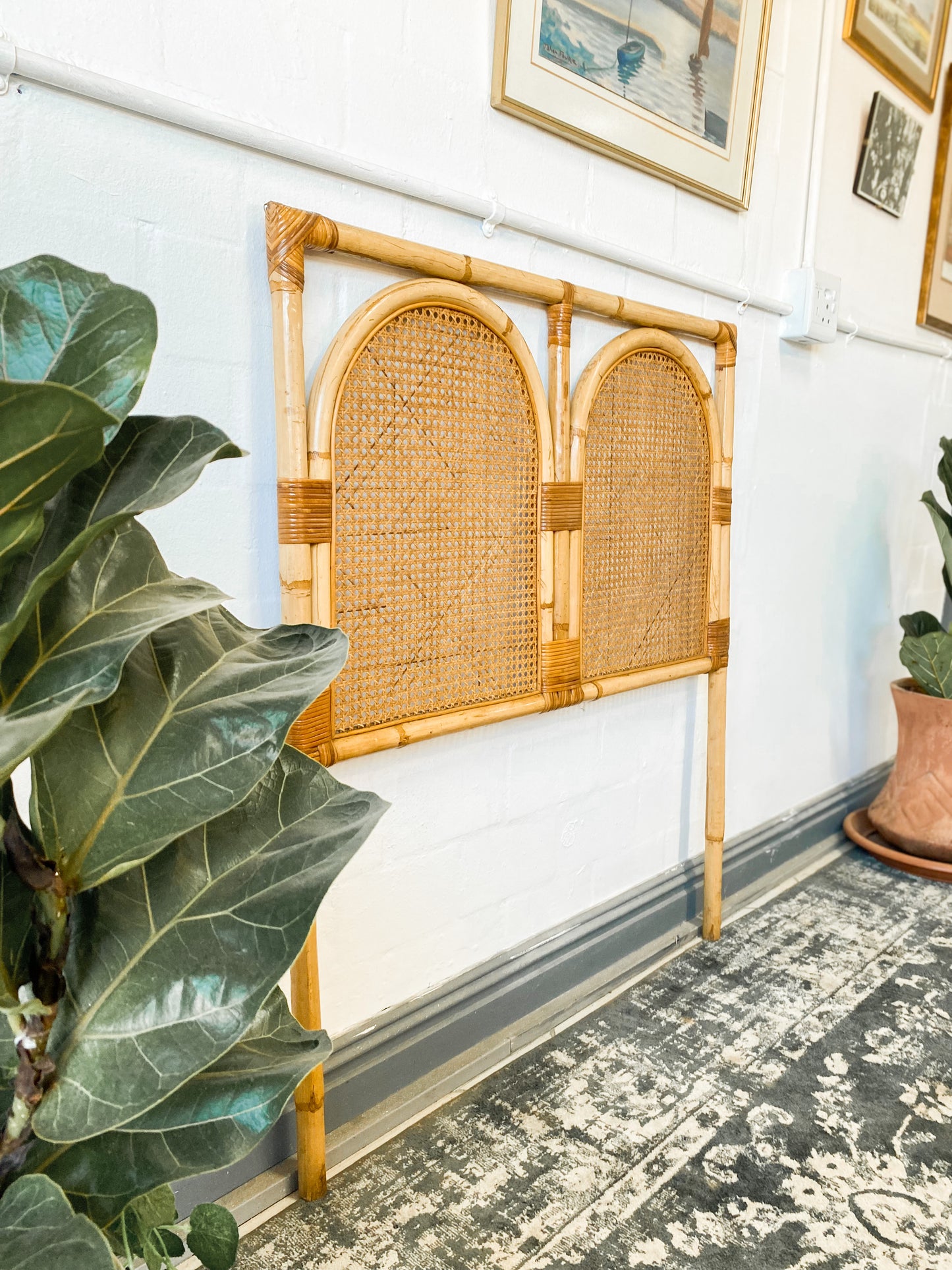 Single Cane Headboard