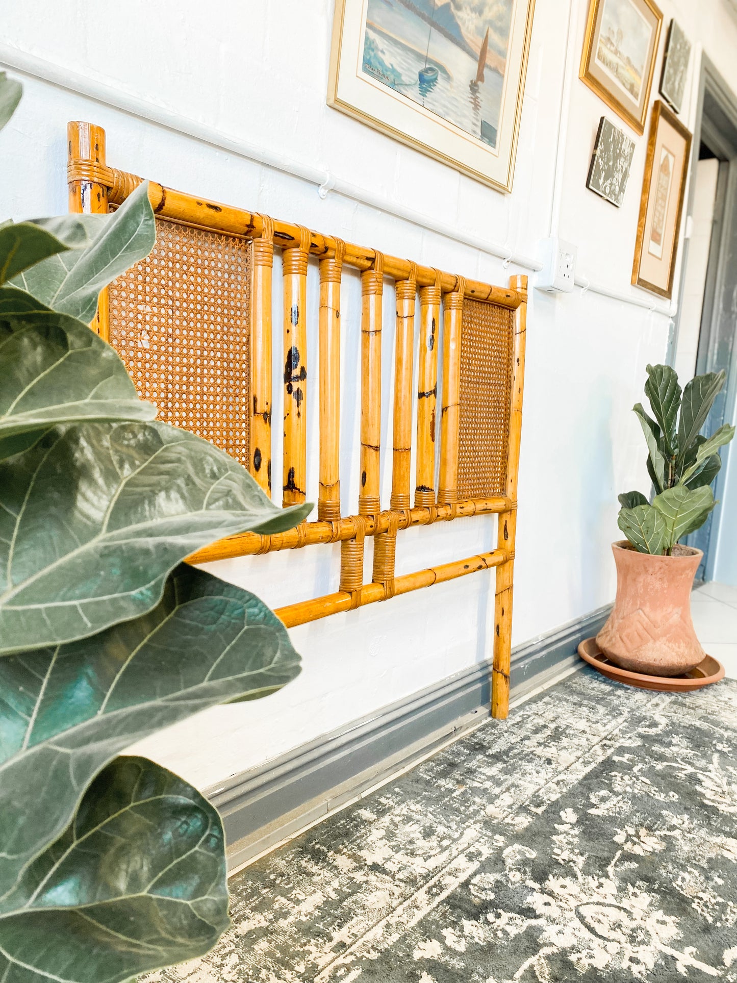 3/4 Cane Headboard