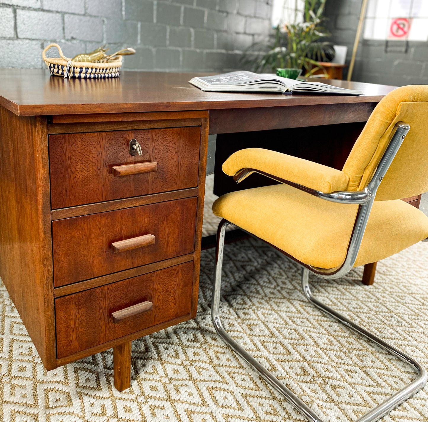 Vintage Teak Desk