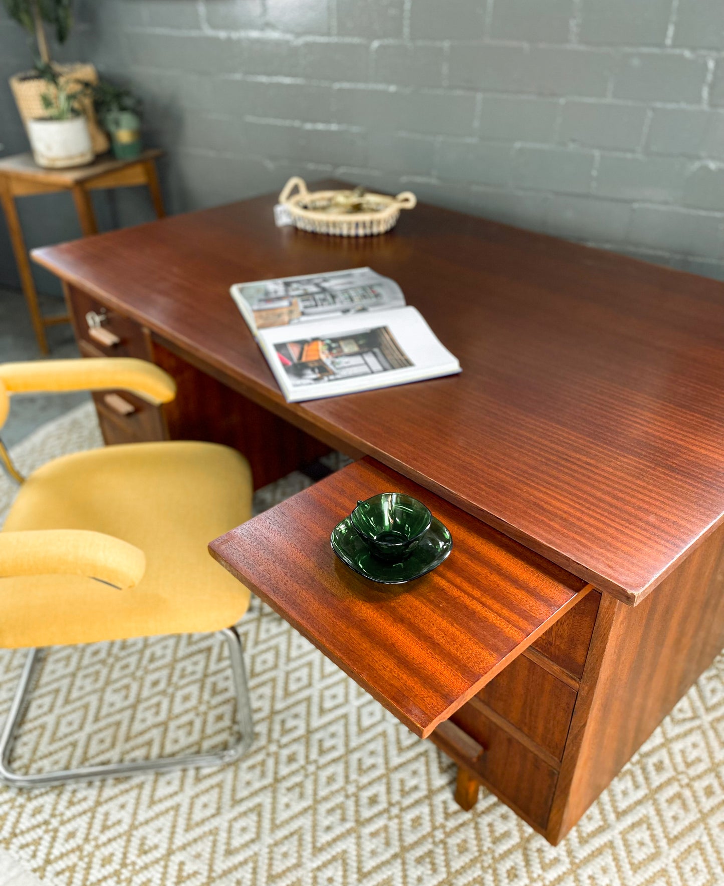 Vintage Teak Desk
