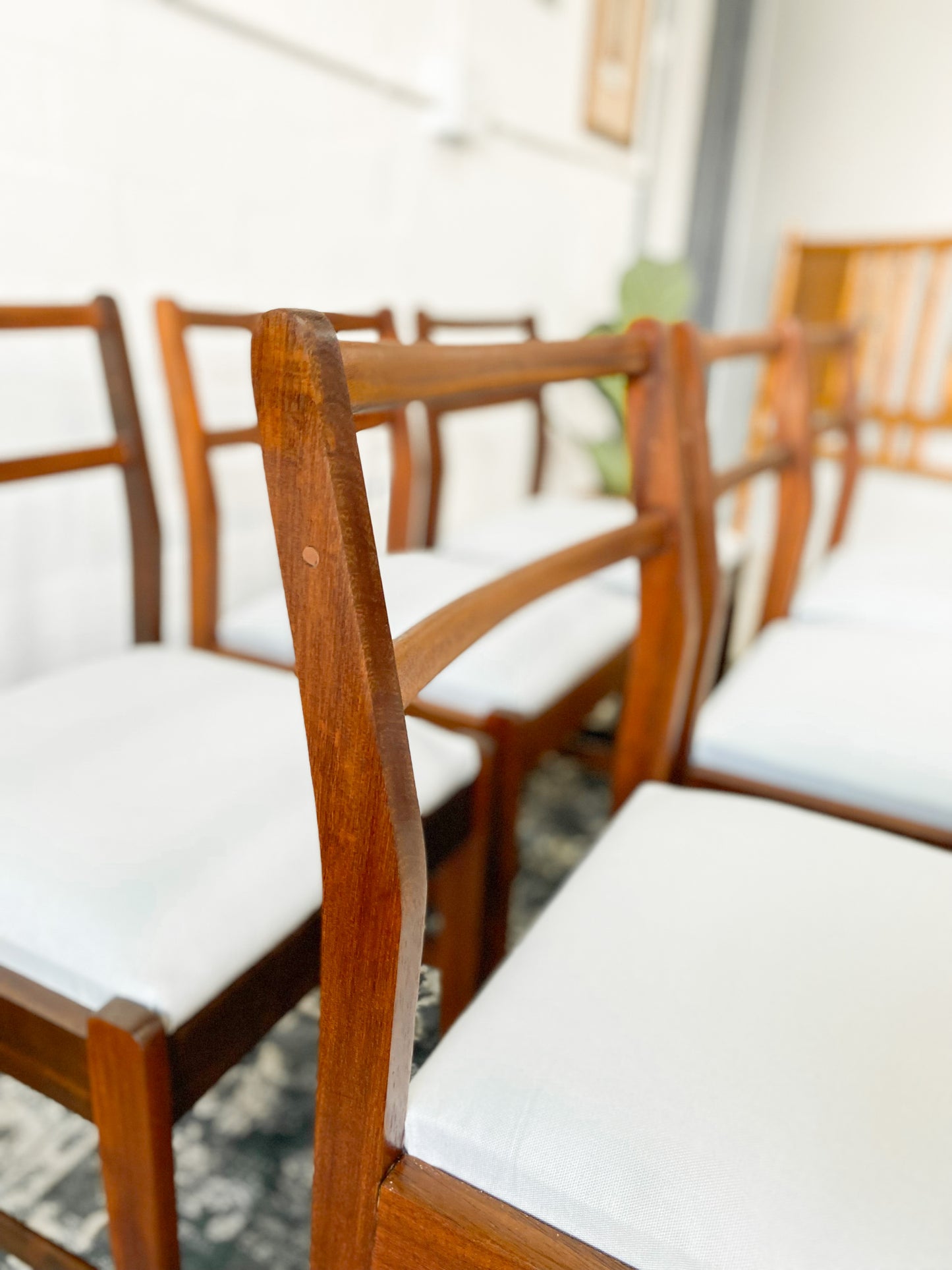 Set of 8 Mid Century Dining Chairs