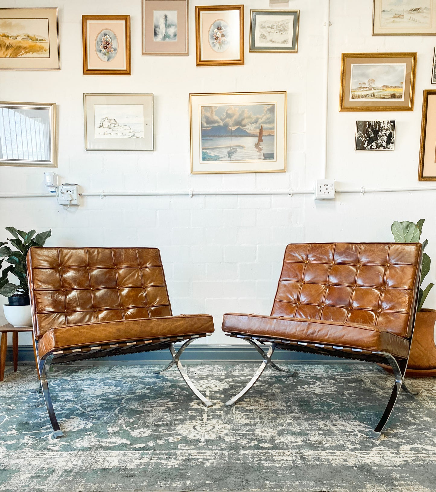 Pair of Barcelona Replica Chairs