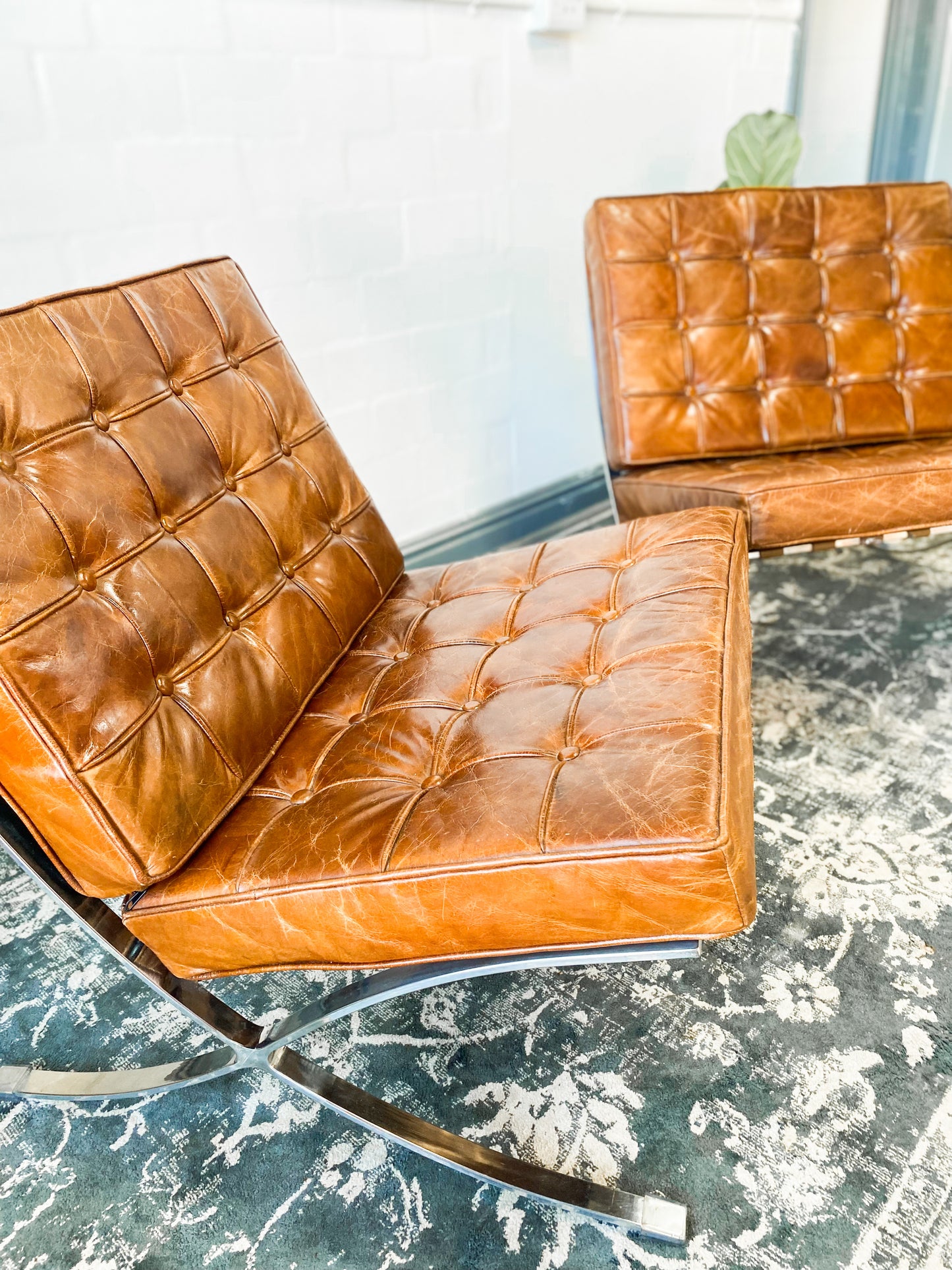 Pair of Barcelona Replica Chairs