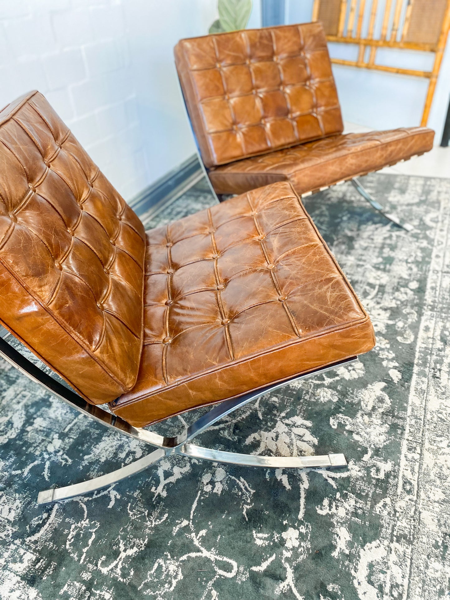 Pair of Barcelona Replica Chairs