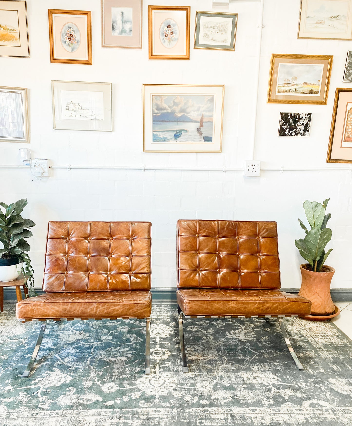 Pair of Barcelona Replica Chairs