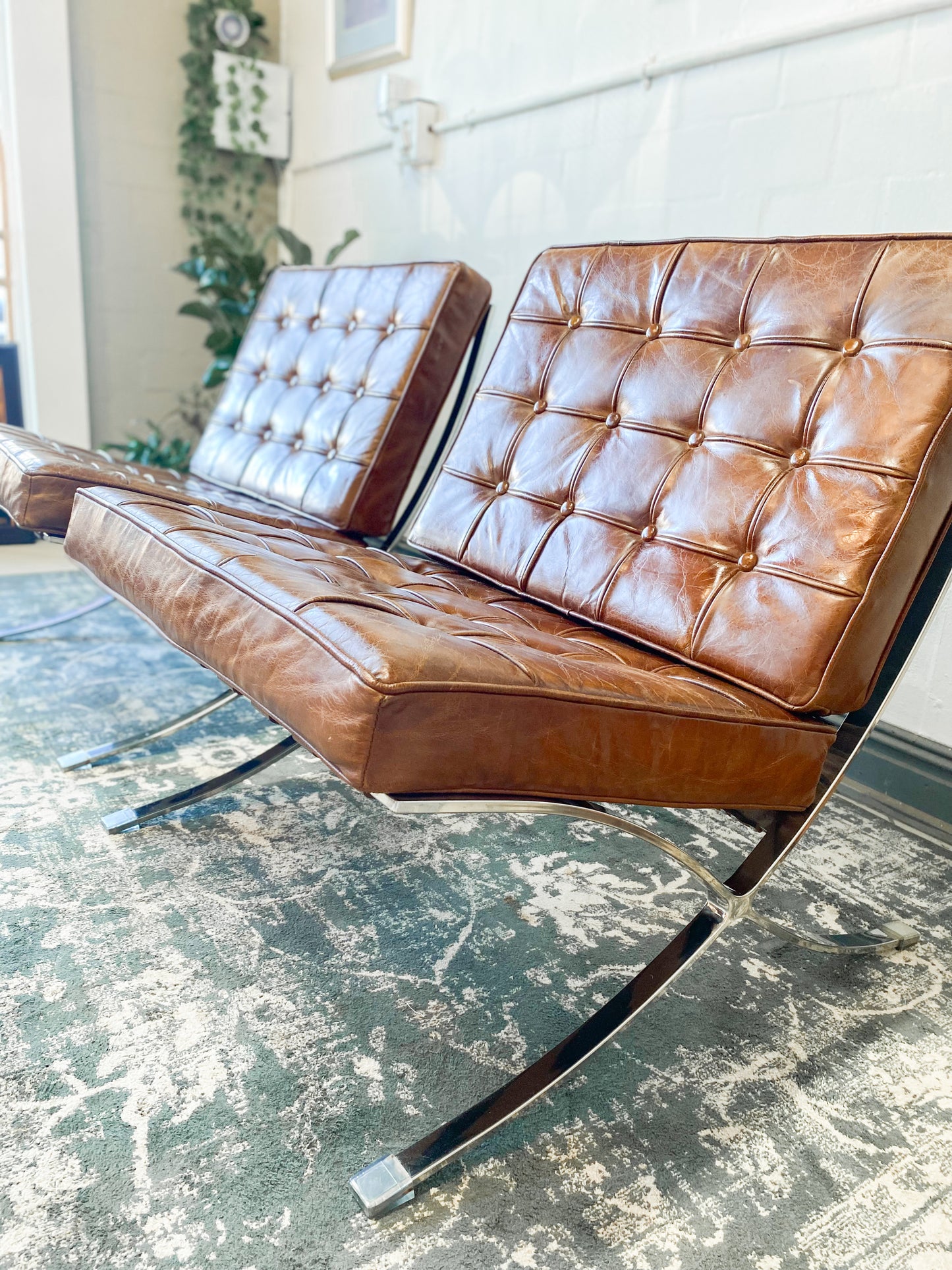 Pair of Barcelona Replica Chairs