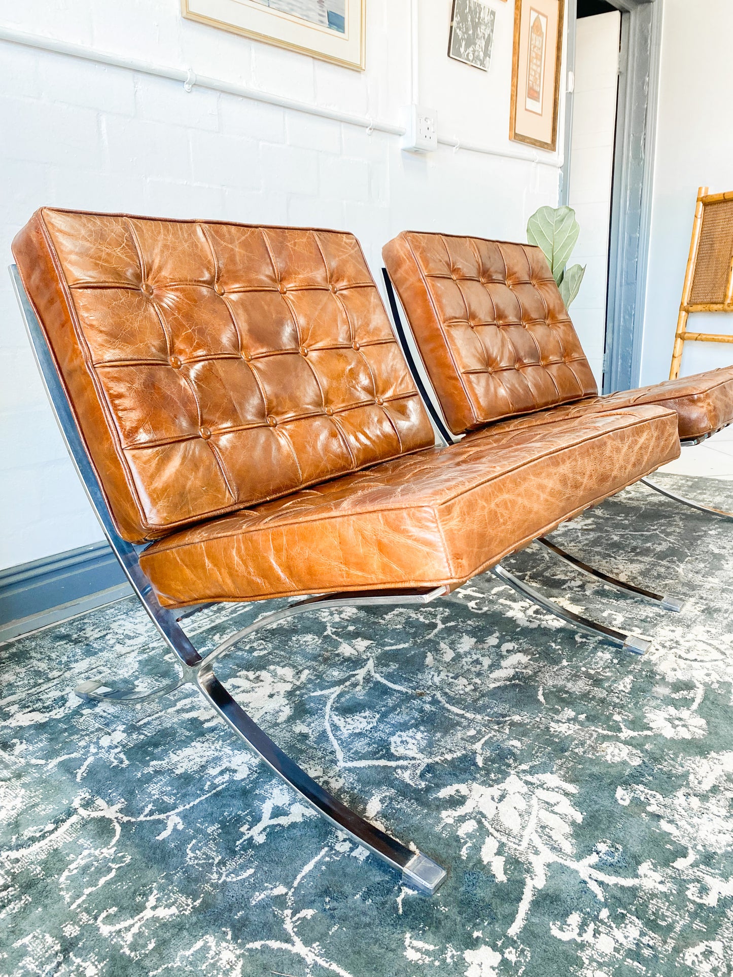 Pair of Barcelona Replica Chairs