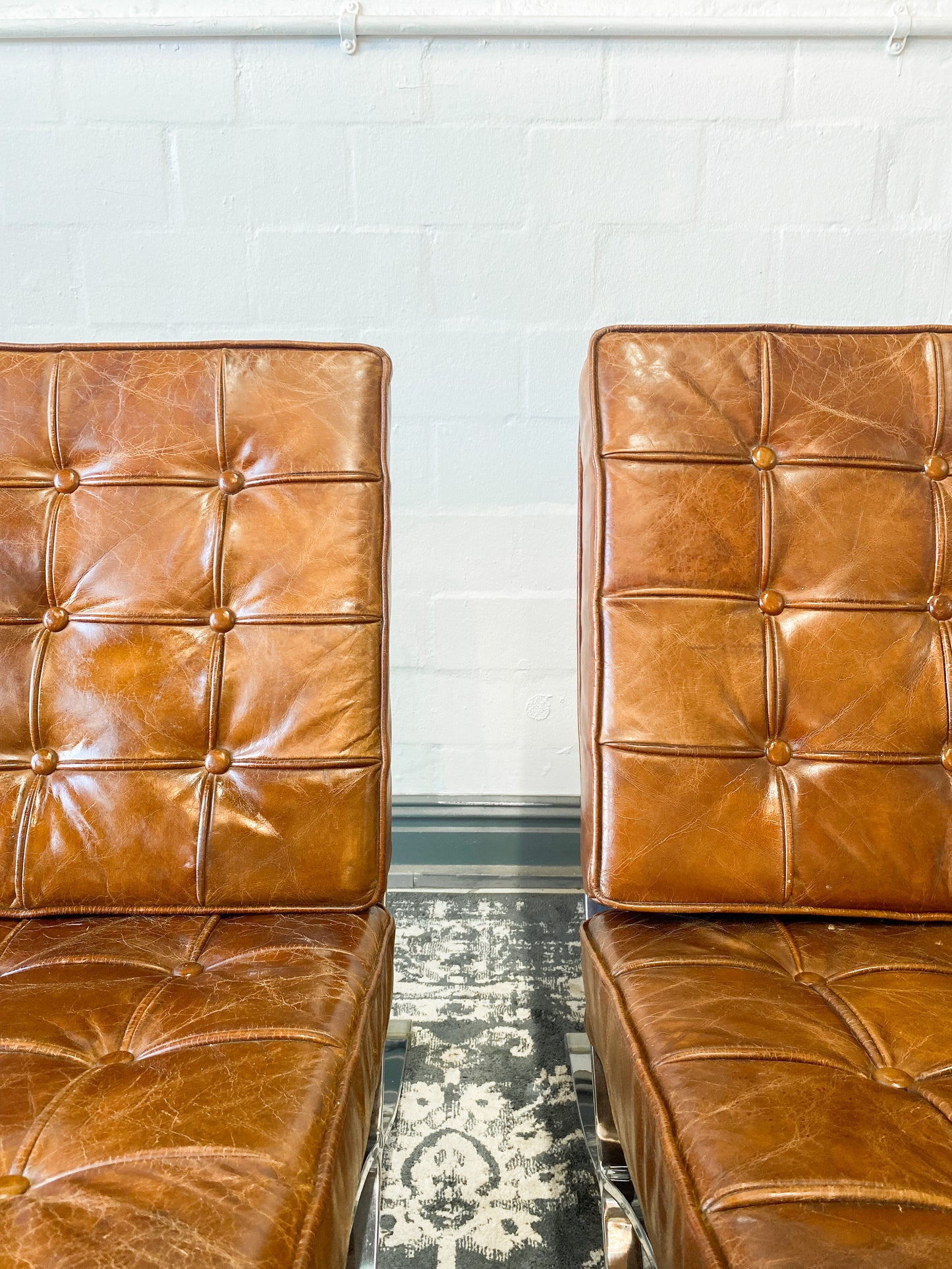Pair of Barcelona Replica Chairs