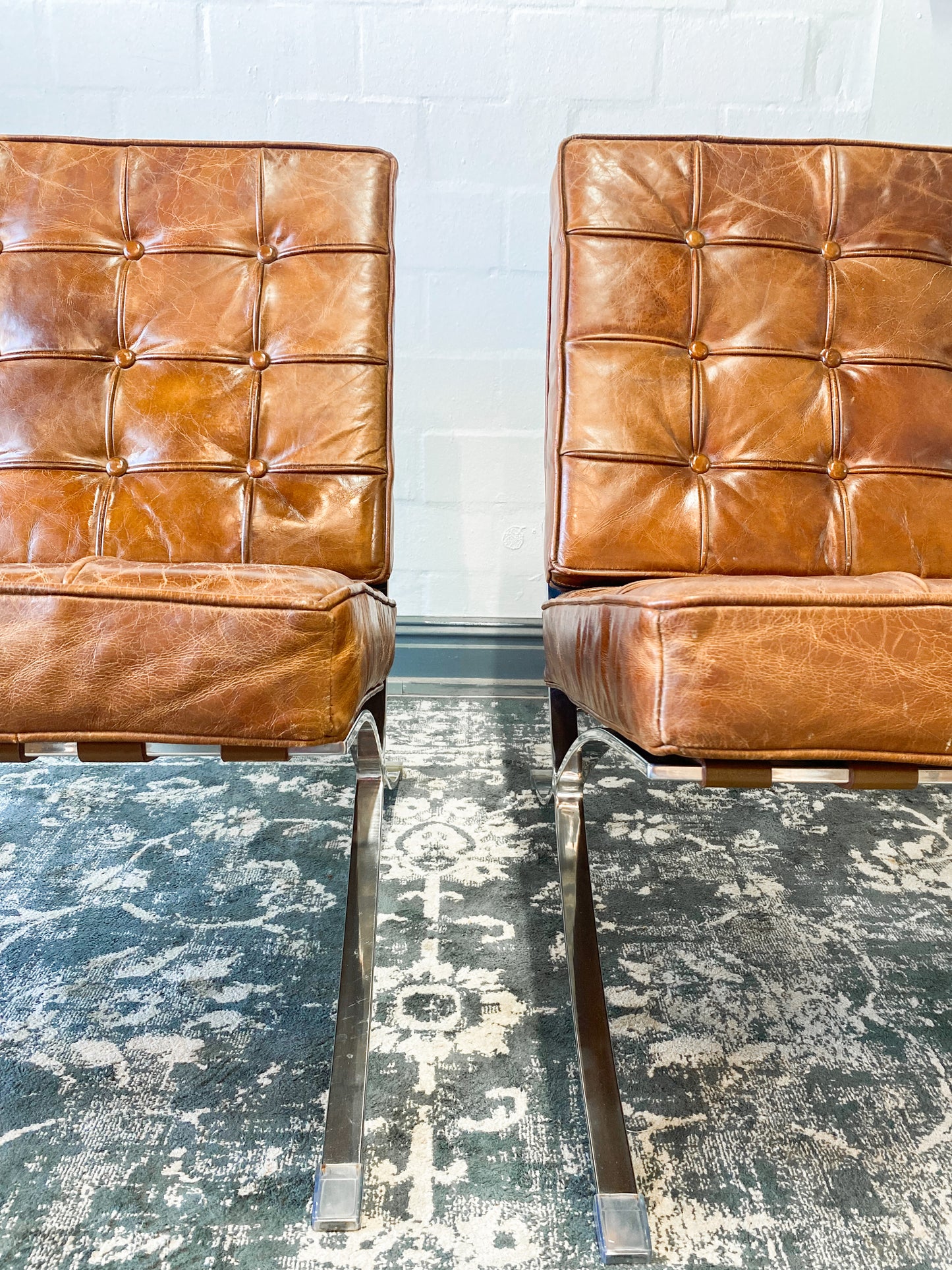 Pair of Barcelona Replica Chairs