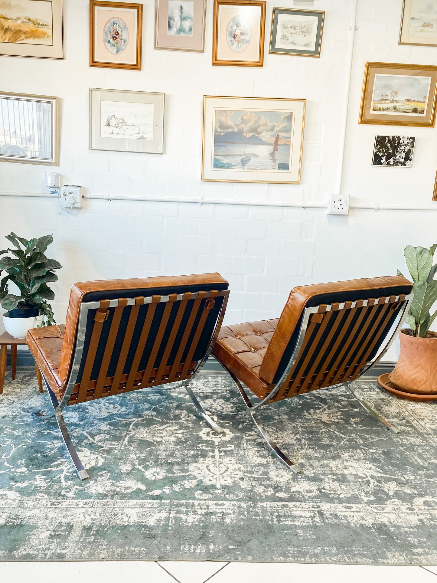 Pair of Barcelona Replica Chairs