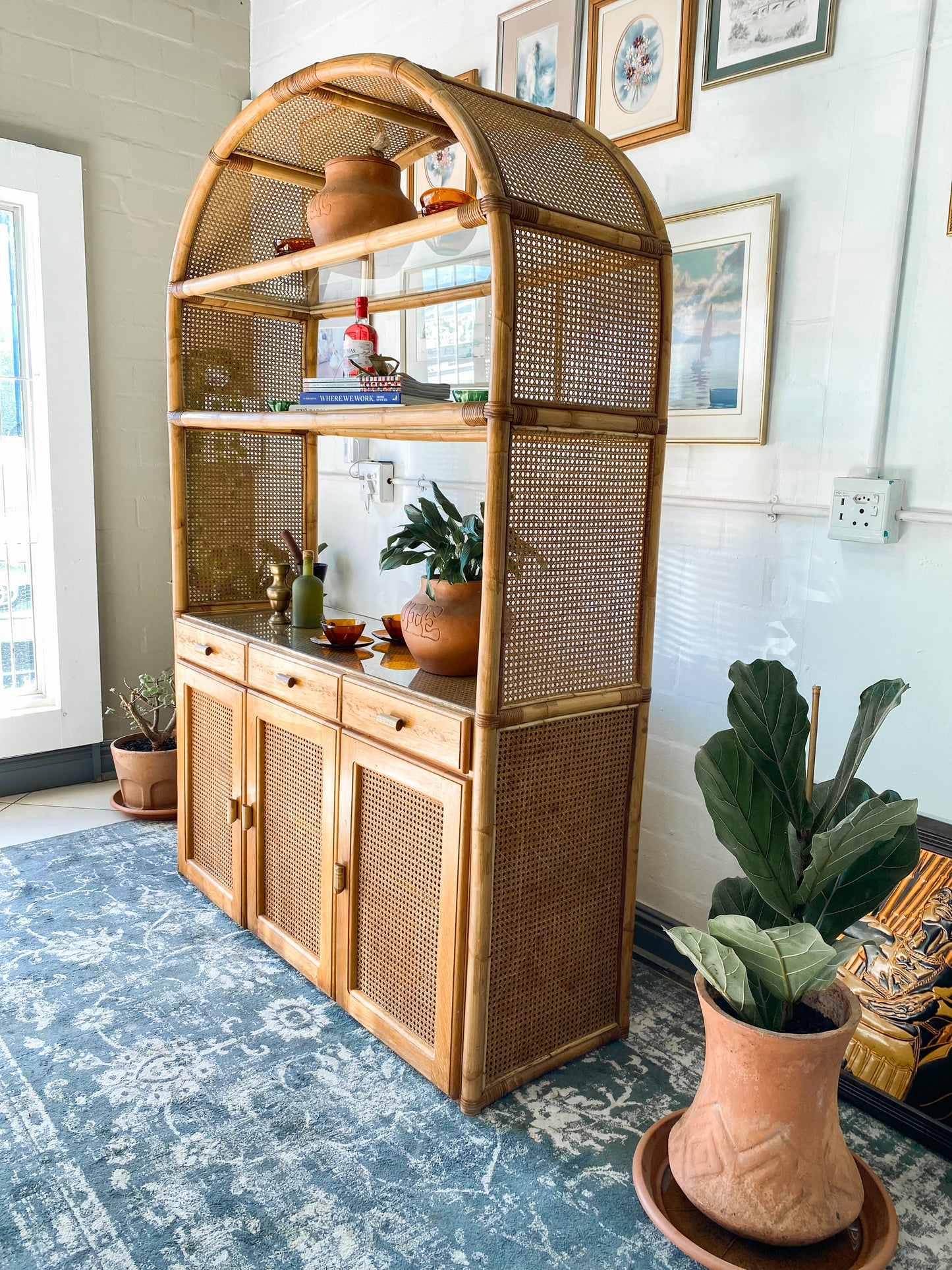Cane Display Cabinet