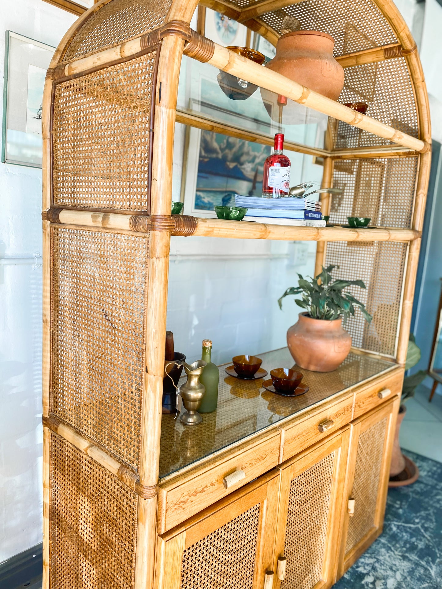 Cane Display Cabinet