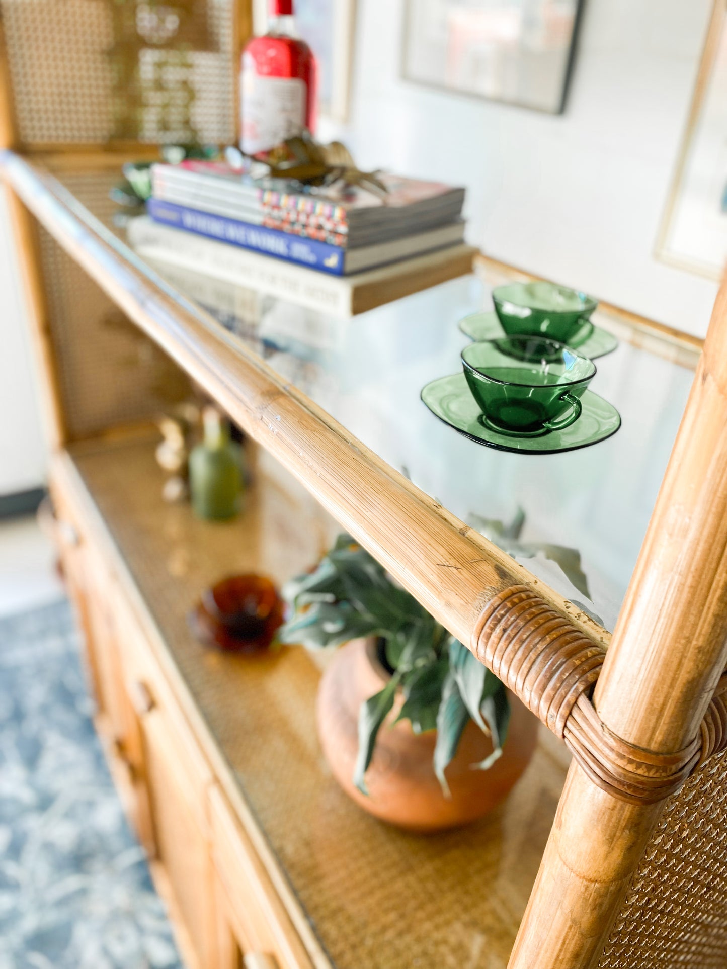 Cane Display Cabinet