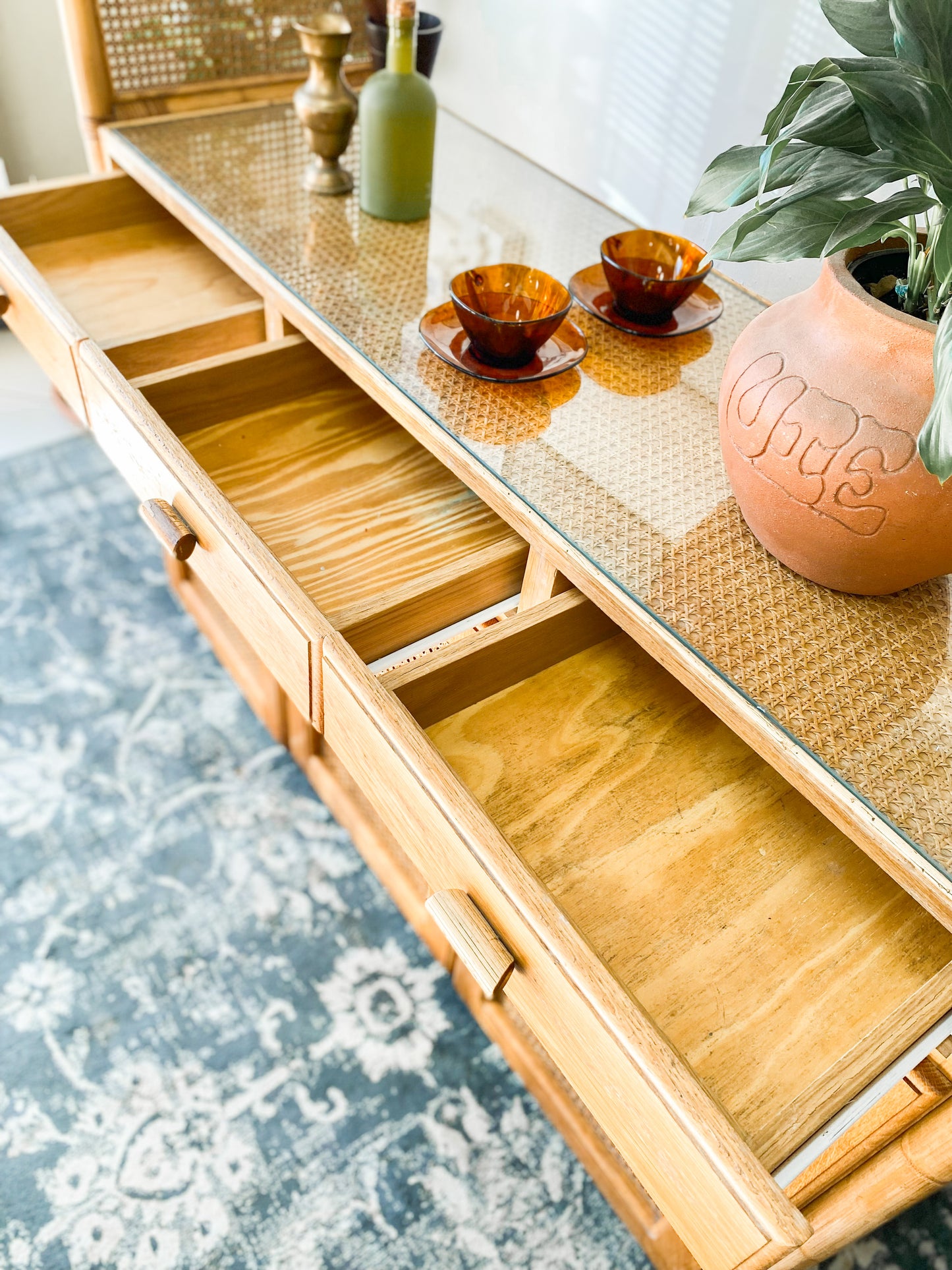 Cane Display Cabinet