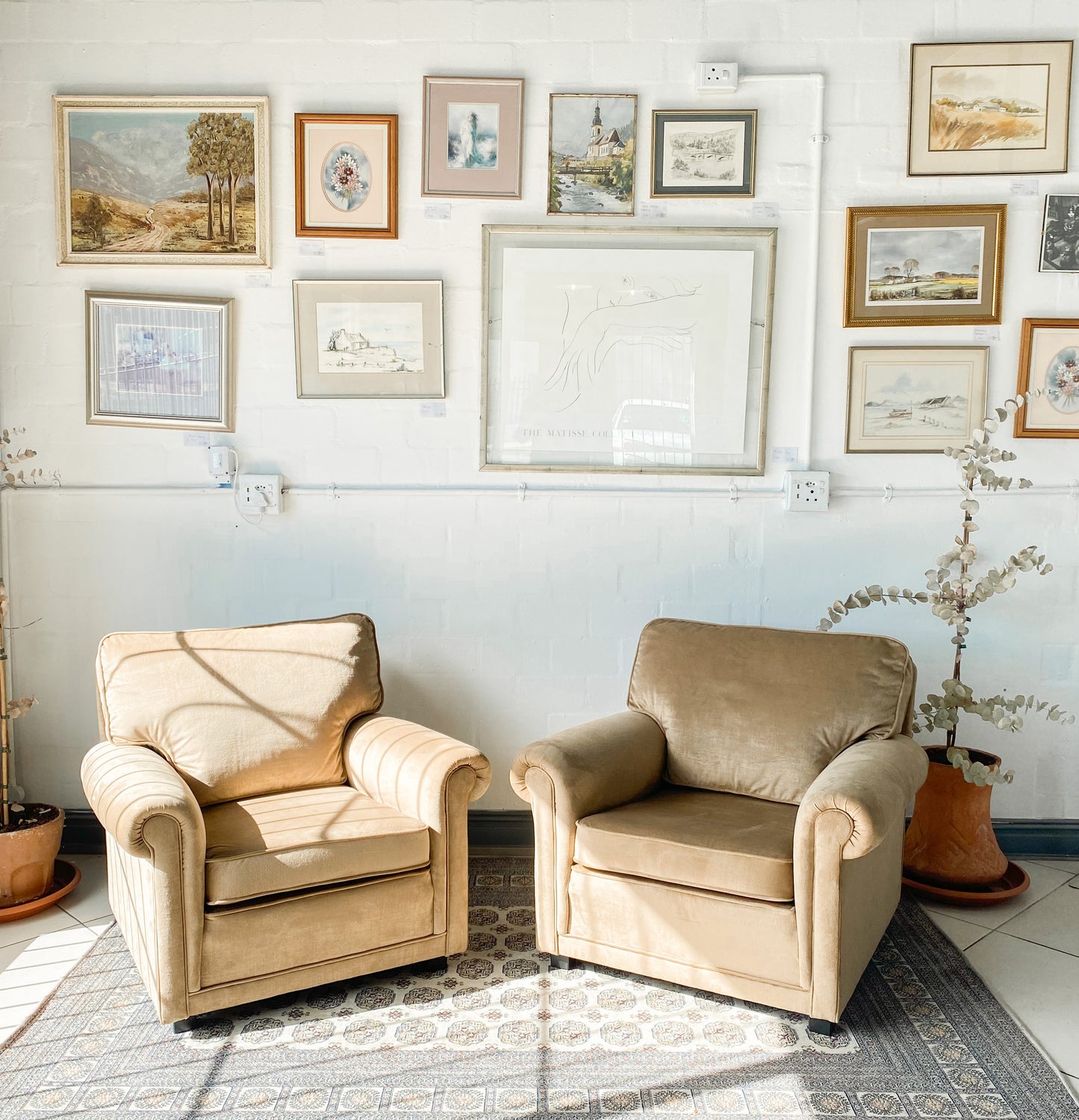 Pair of Comfy Armchairs