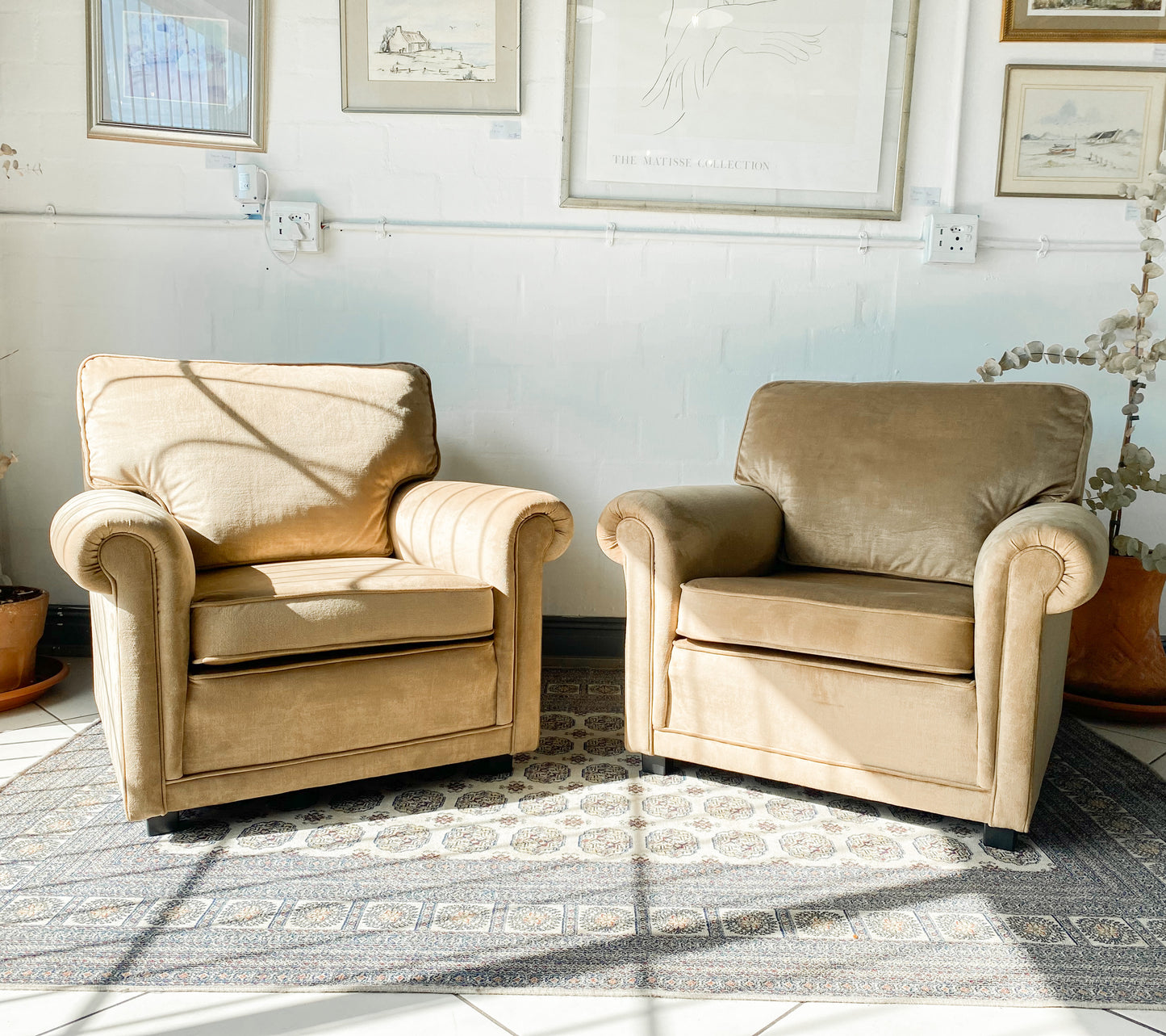 Pair of Comfy Armchairs