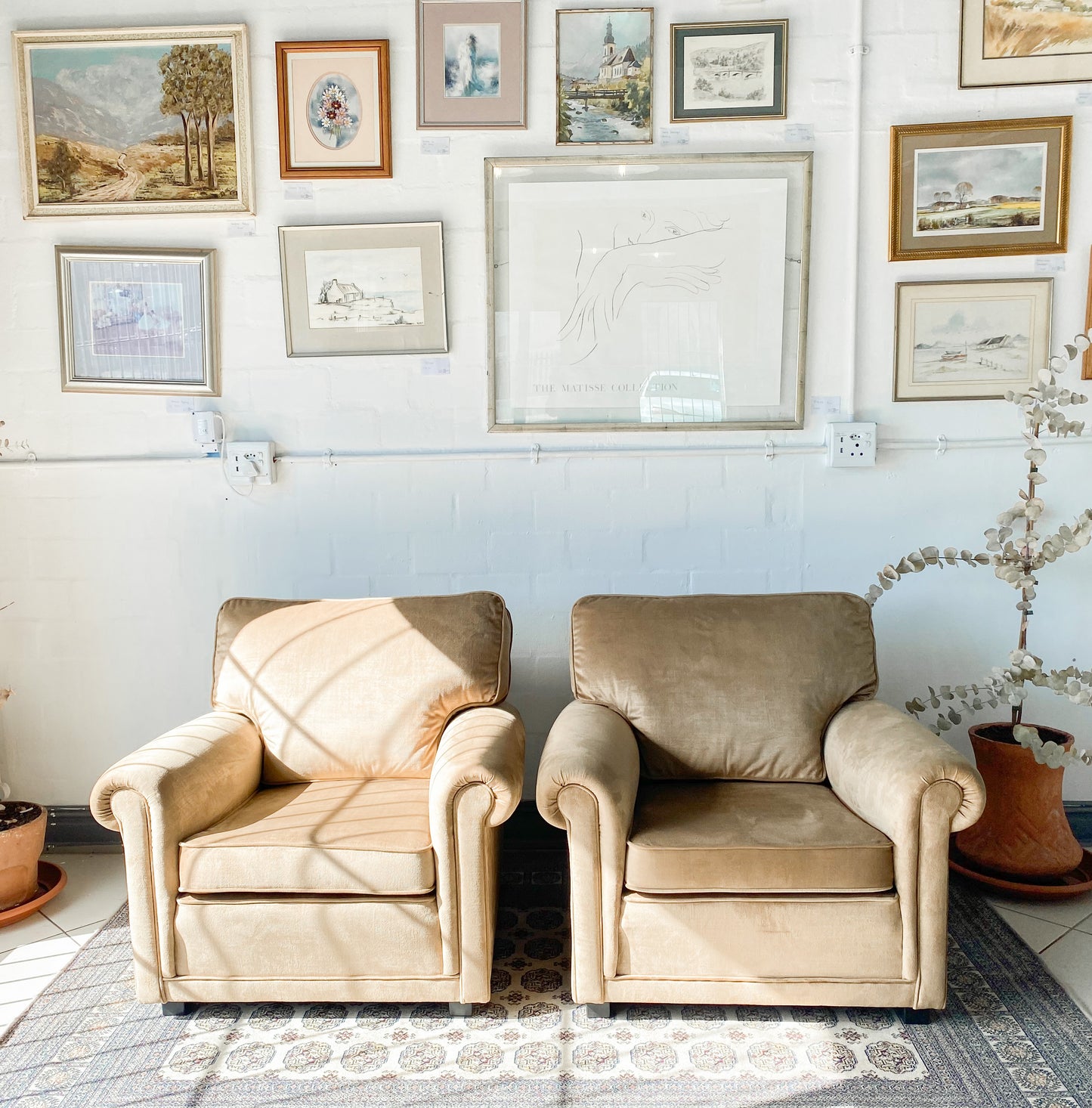Pair of Comfy Armchairs