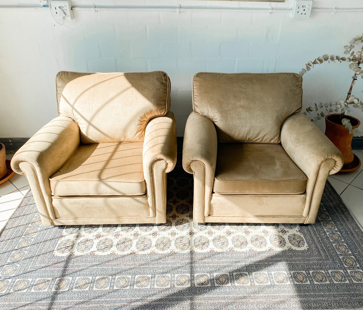 Pair of Comfy Armchairs