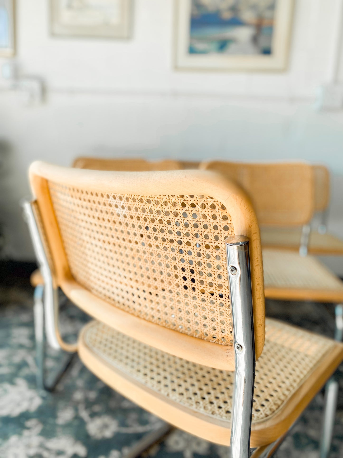 Set of 6 Cesca Style Dining Chairs