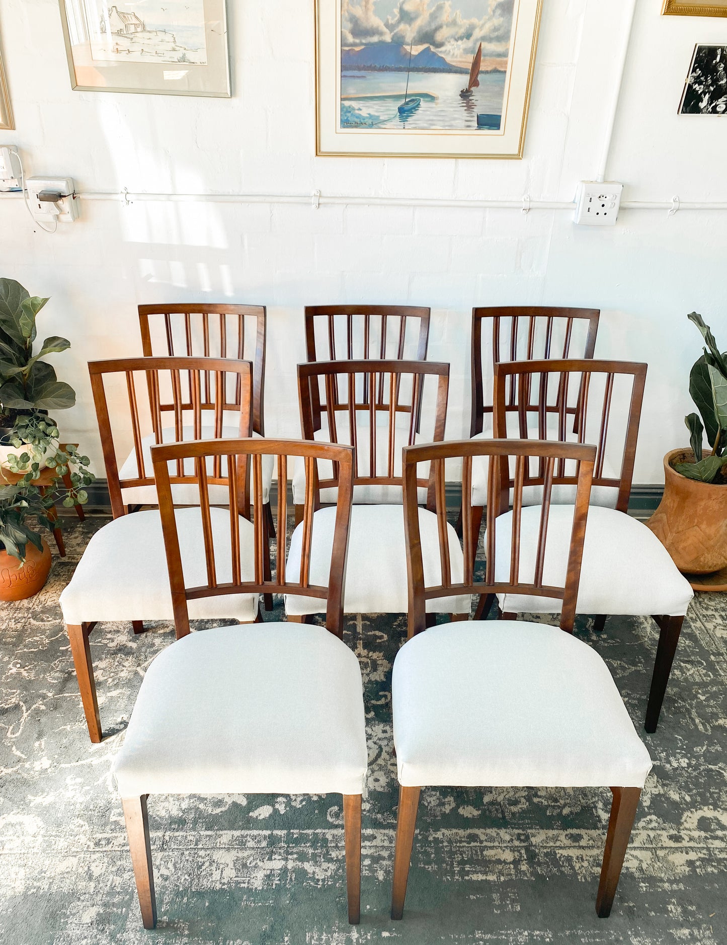 Set of 8 EE Meyer Dining Chairs