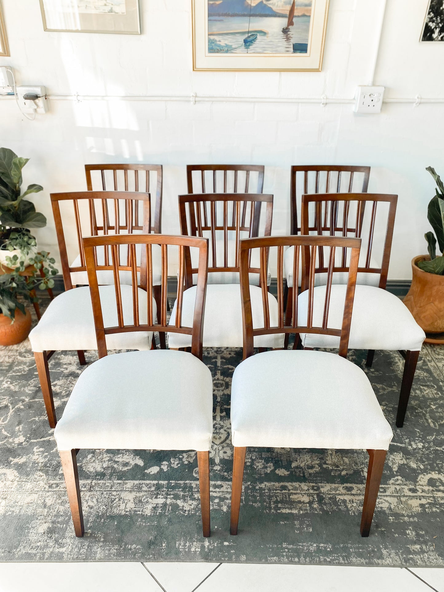 Set of 8 EE Meyer Dining Chairs