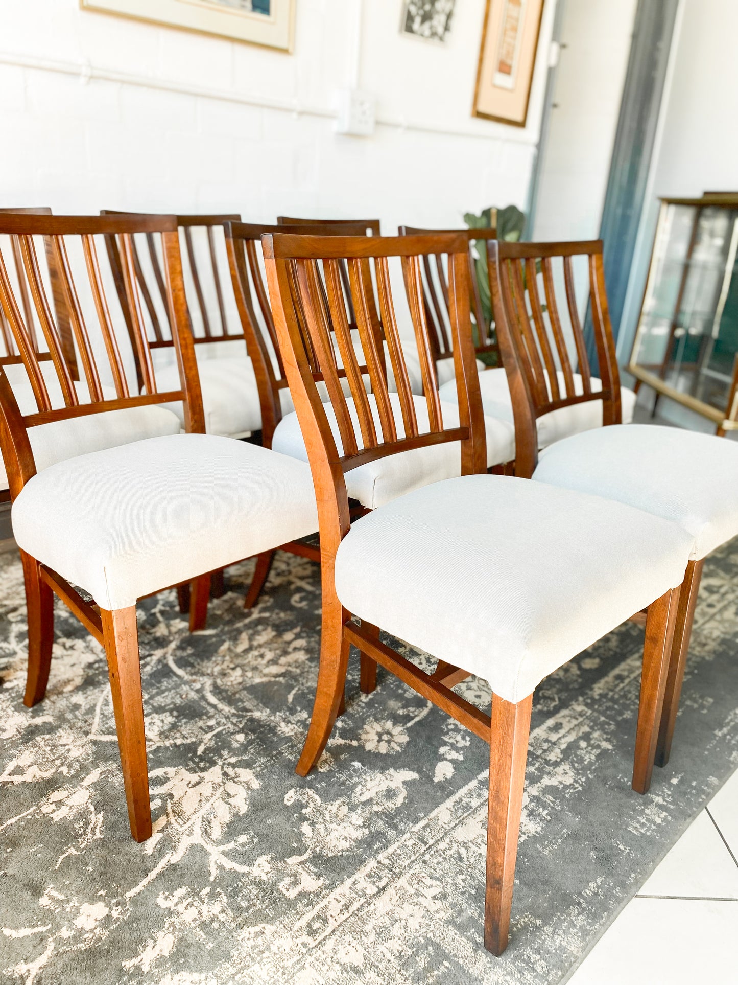 Set of 8 EE Meyer Dining Chairs