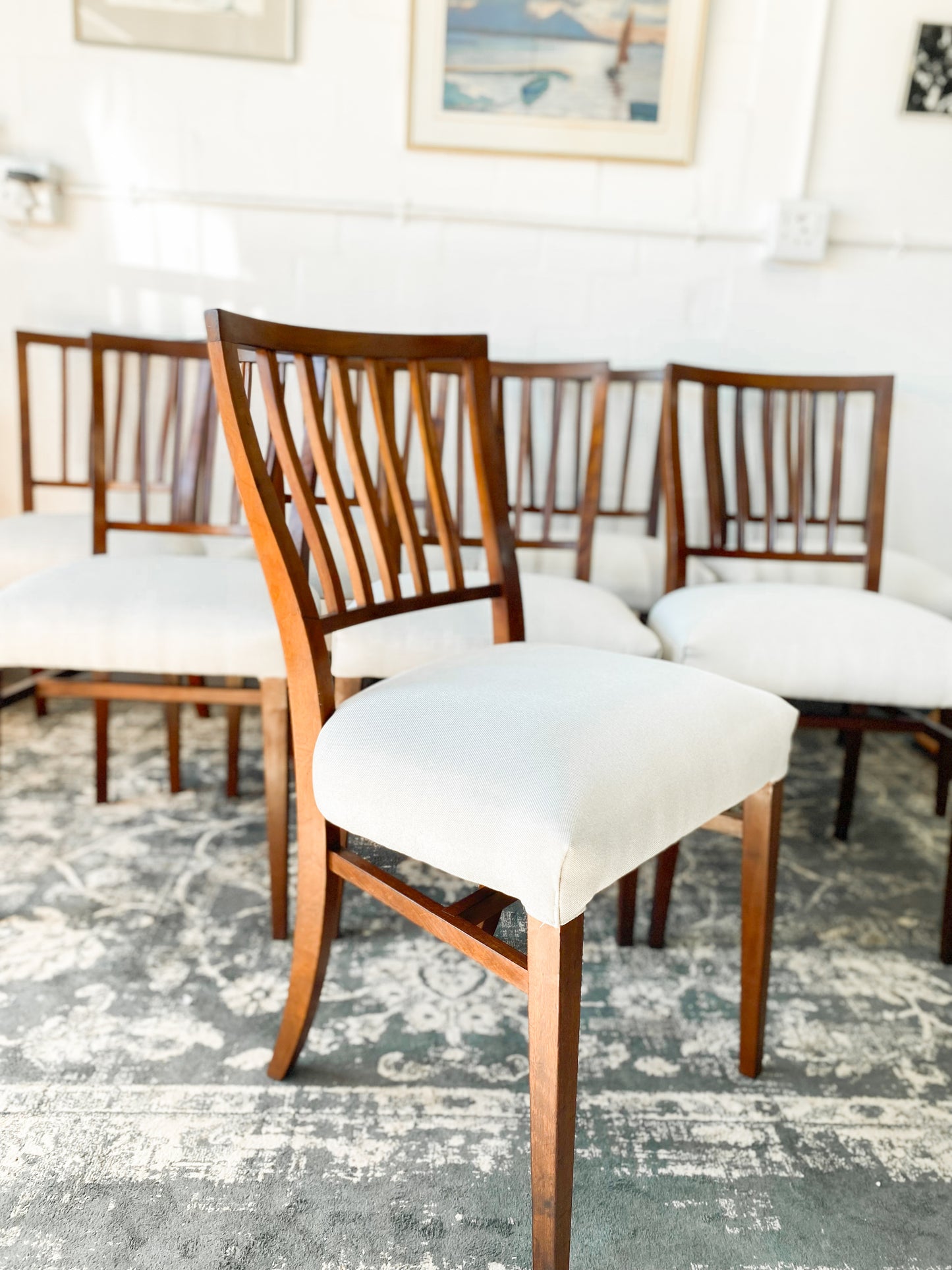 Set of 8 EE Meyer Dining Chairs