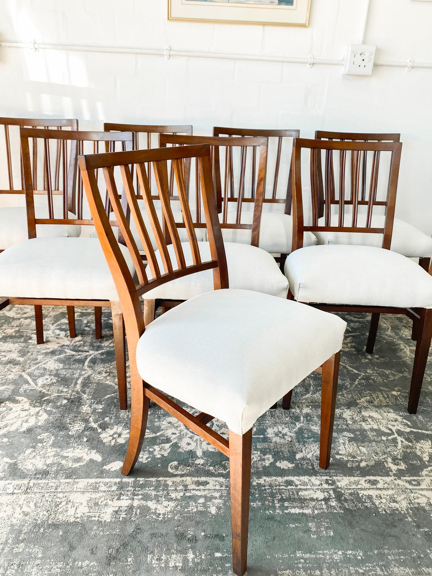 Set of 8 EE Meyer Dining Chairs