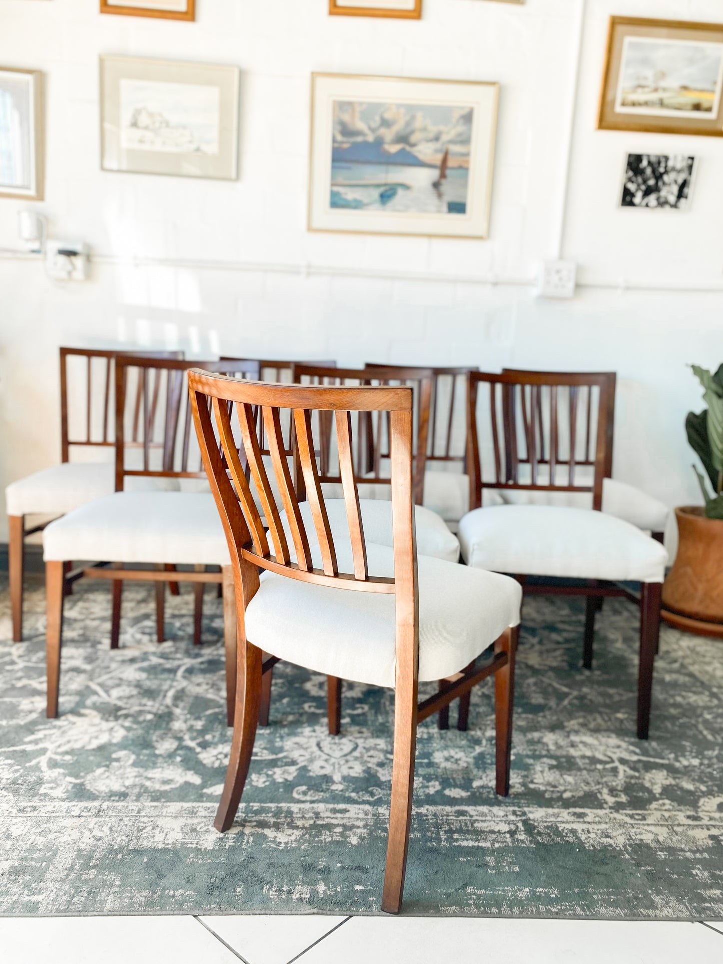 Set of 8 EE Meyer Dining Chairs