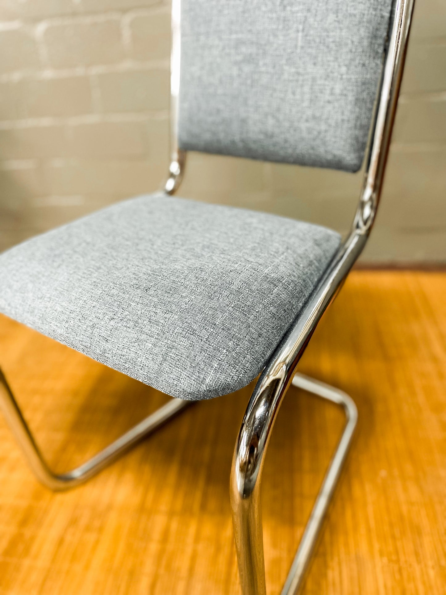 Vintage Chrome Cesca Style Dining Set