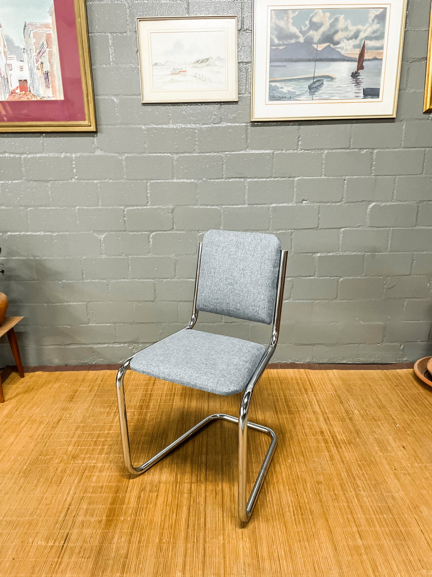 Vintage Chrome Cesca Style Dining Set