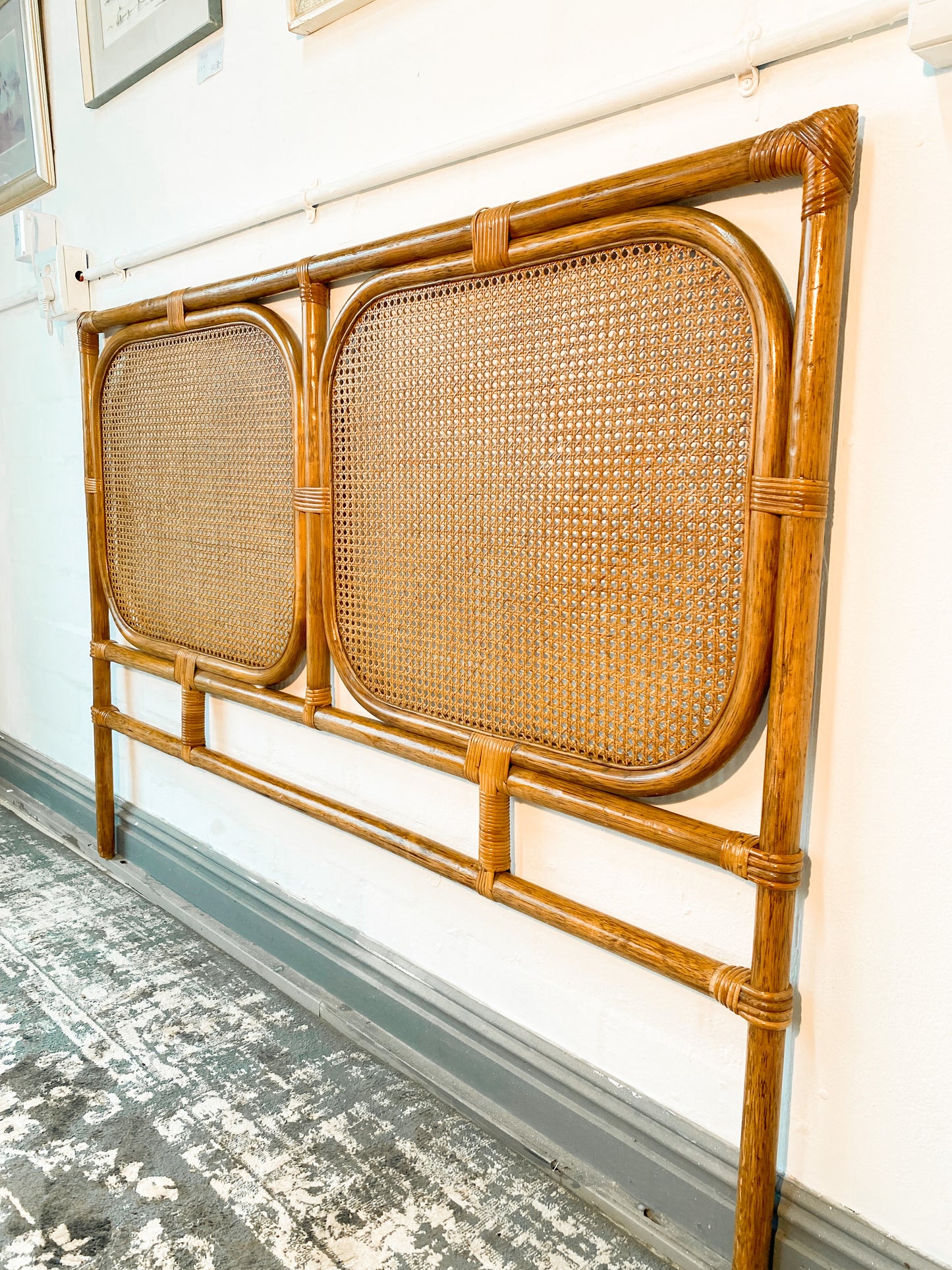 Queen Cane Headboard