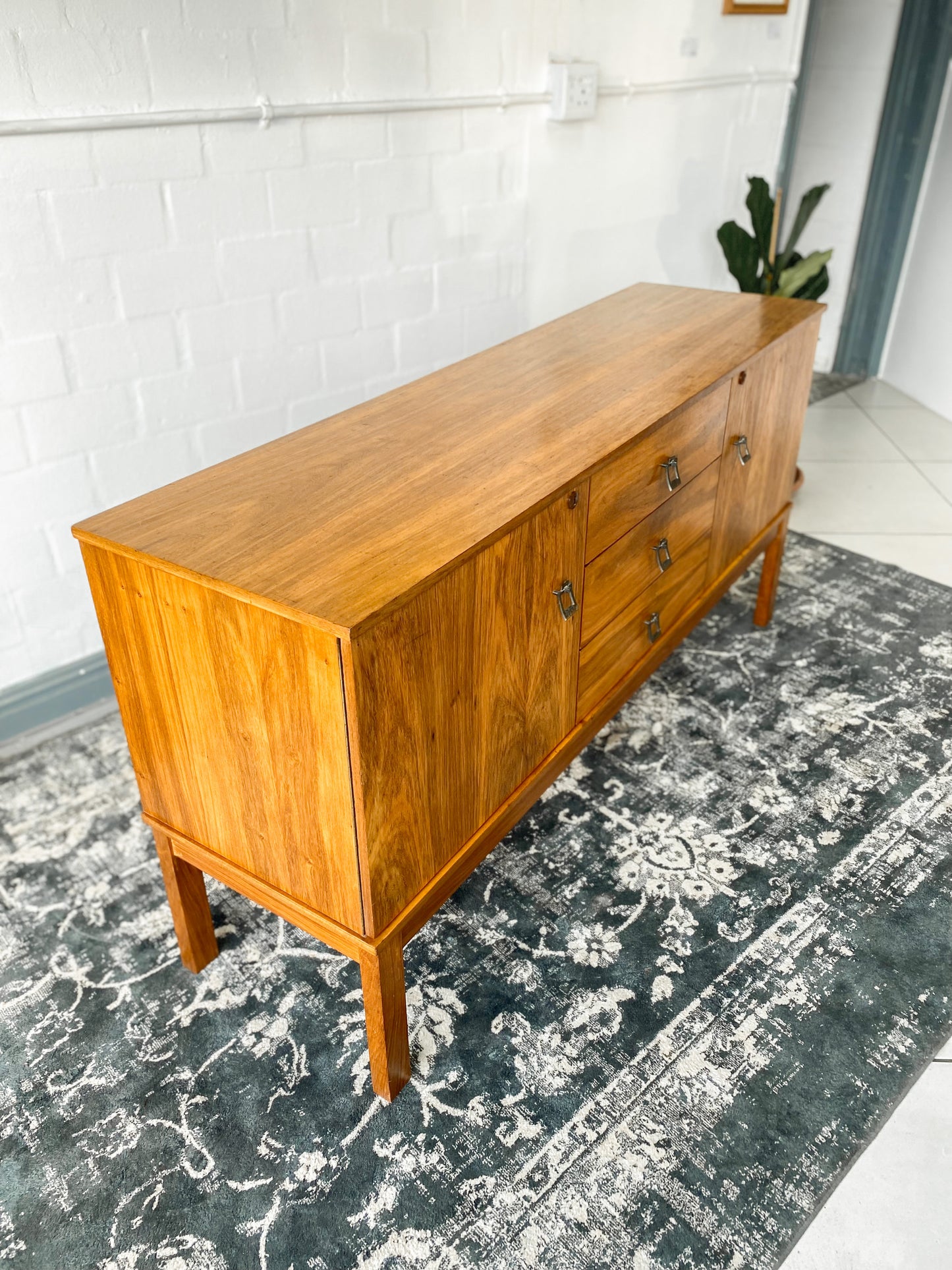 Kiaat Mid Century Sideboard