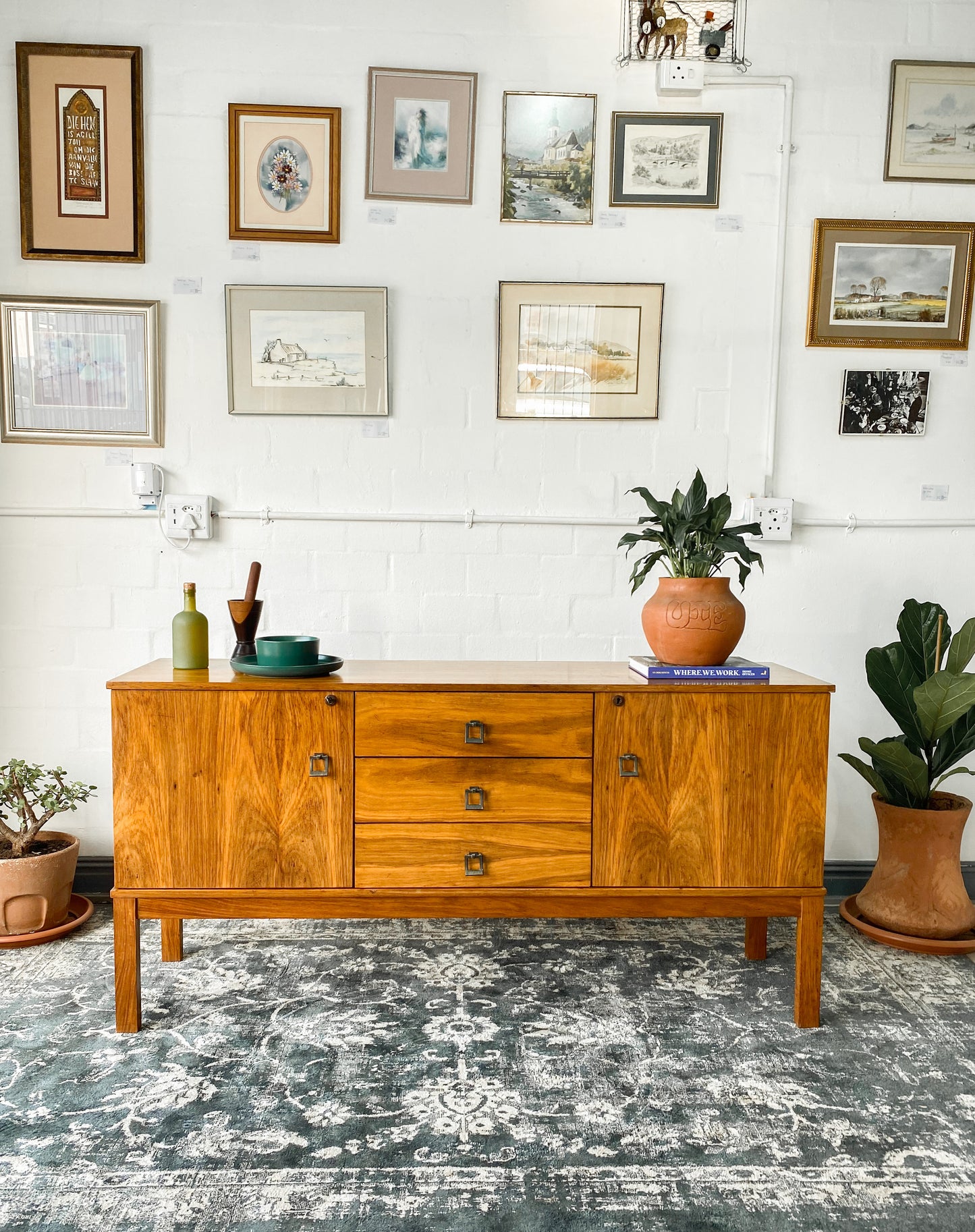 Kiaat Mid Century Sideboard