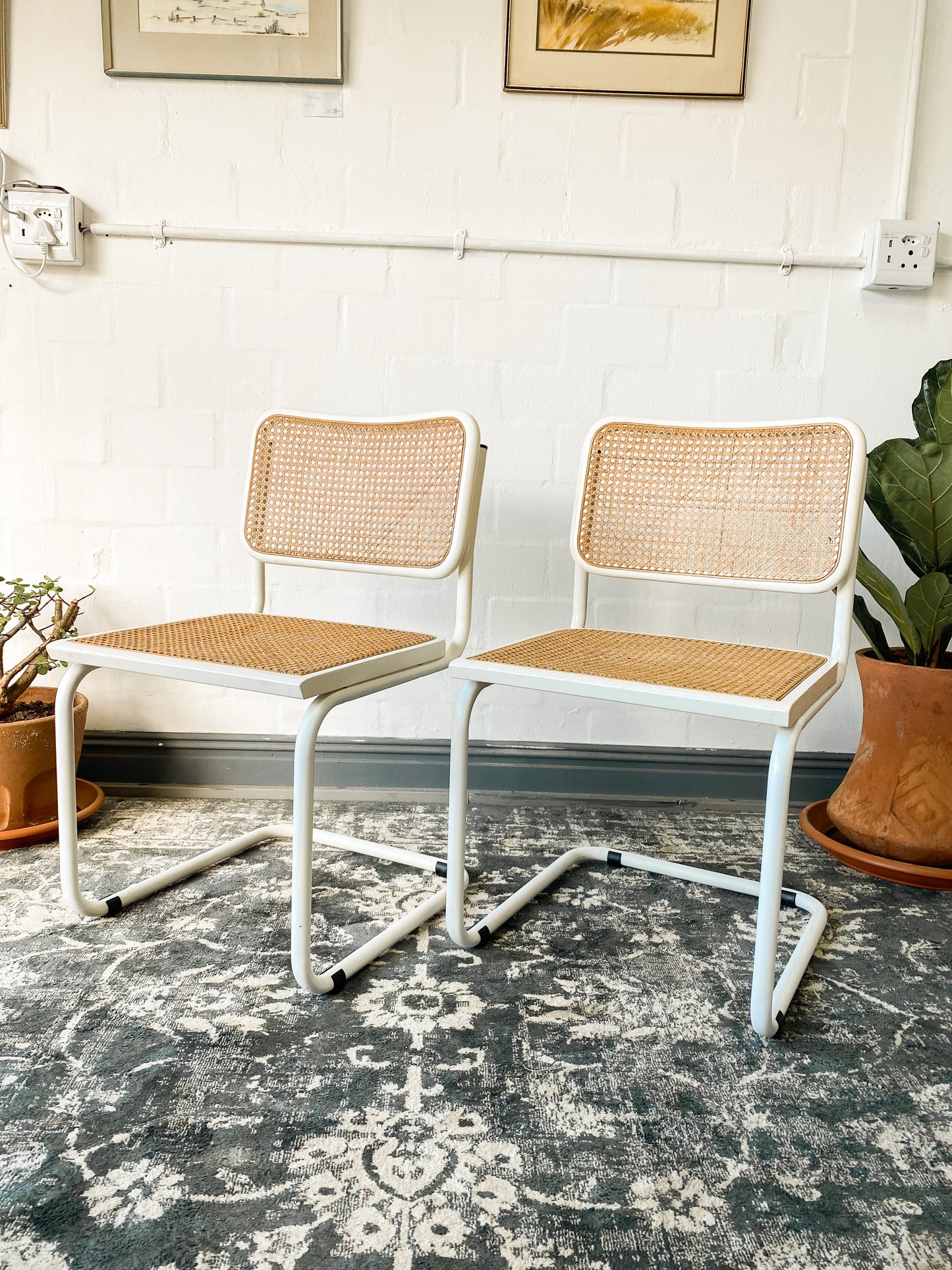 Pair of Cesca Style Dining Chairs