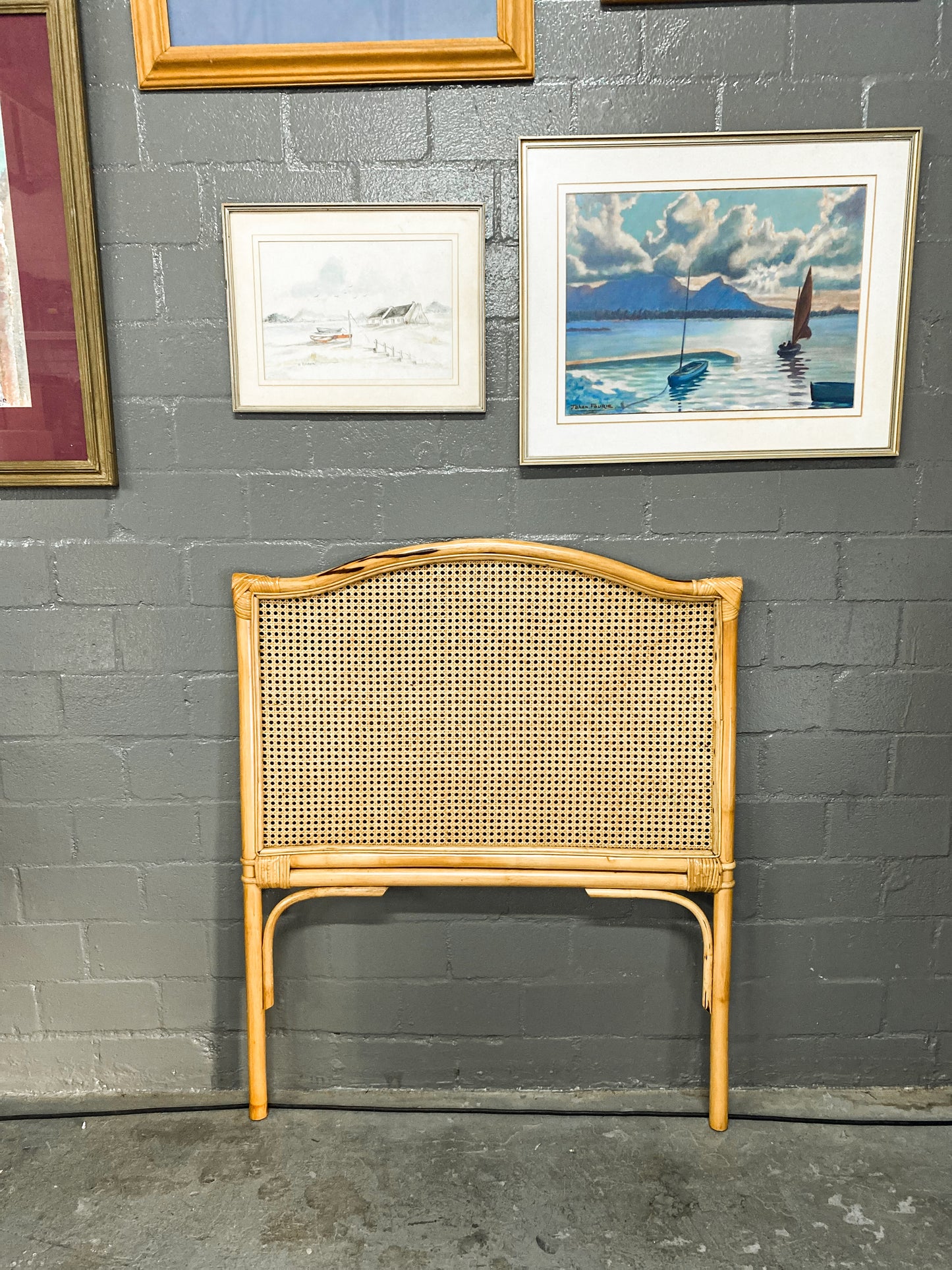 Single Cane Headboard