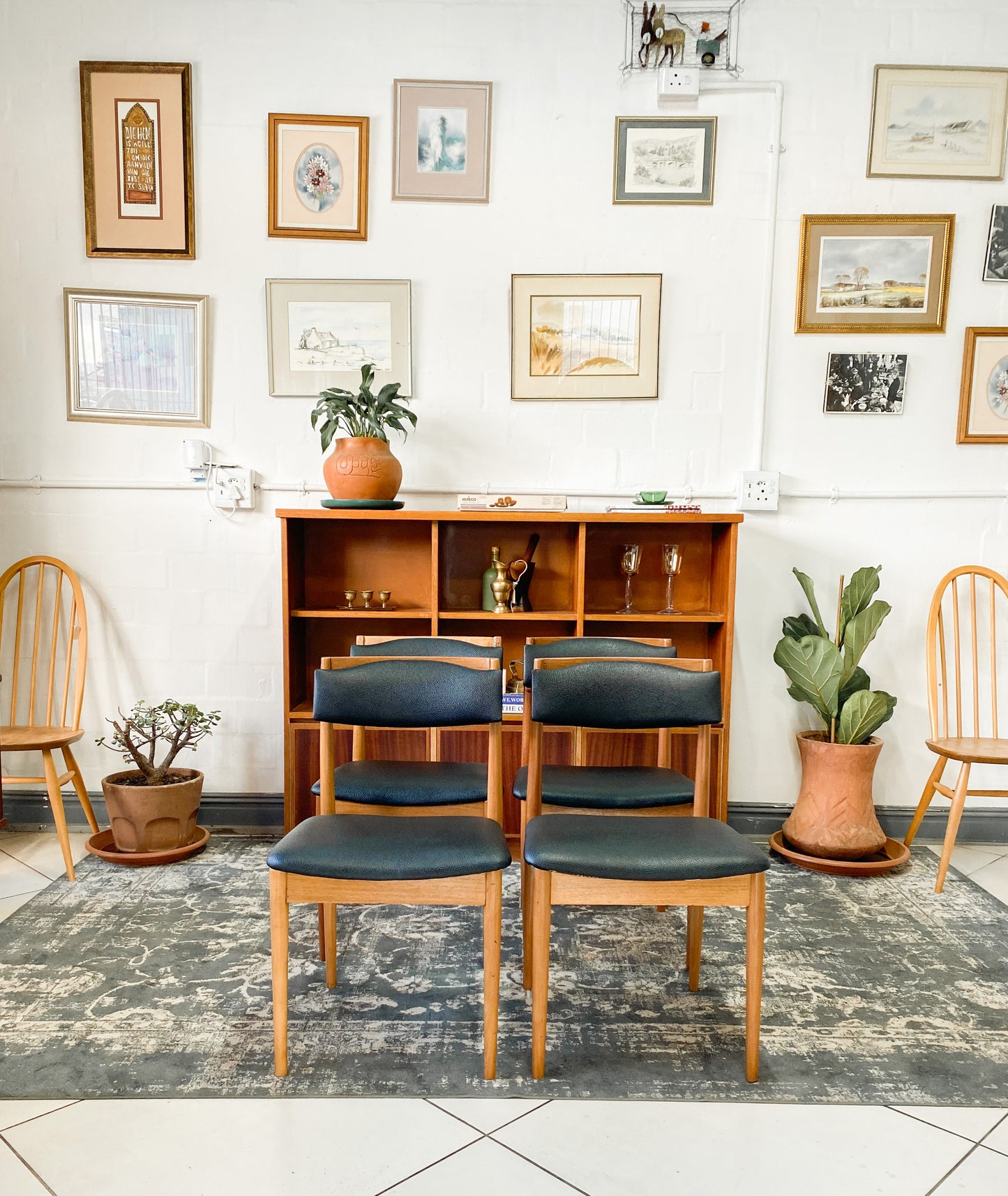 Set of 4 Mid Century Dining Chairs