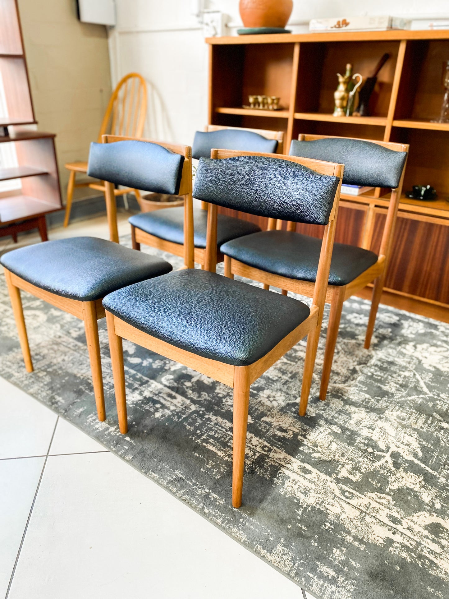 Set of 4 Mid Century Dining Chairs