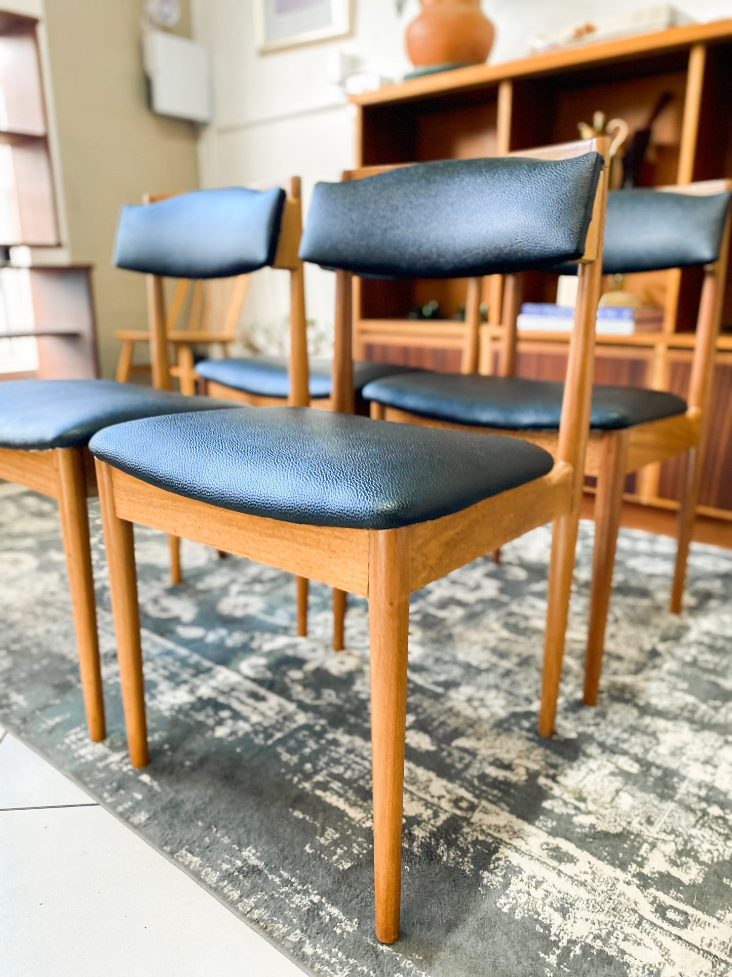 Set of 4 Mid Century Dining Chairs