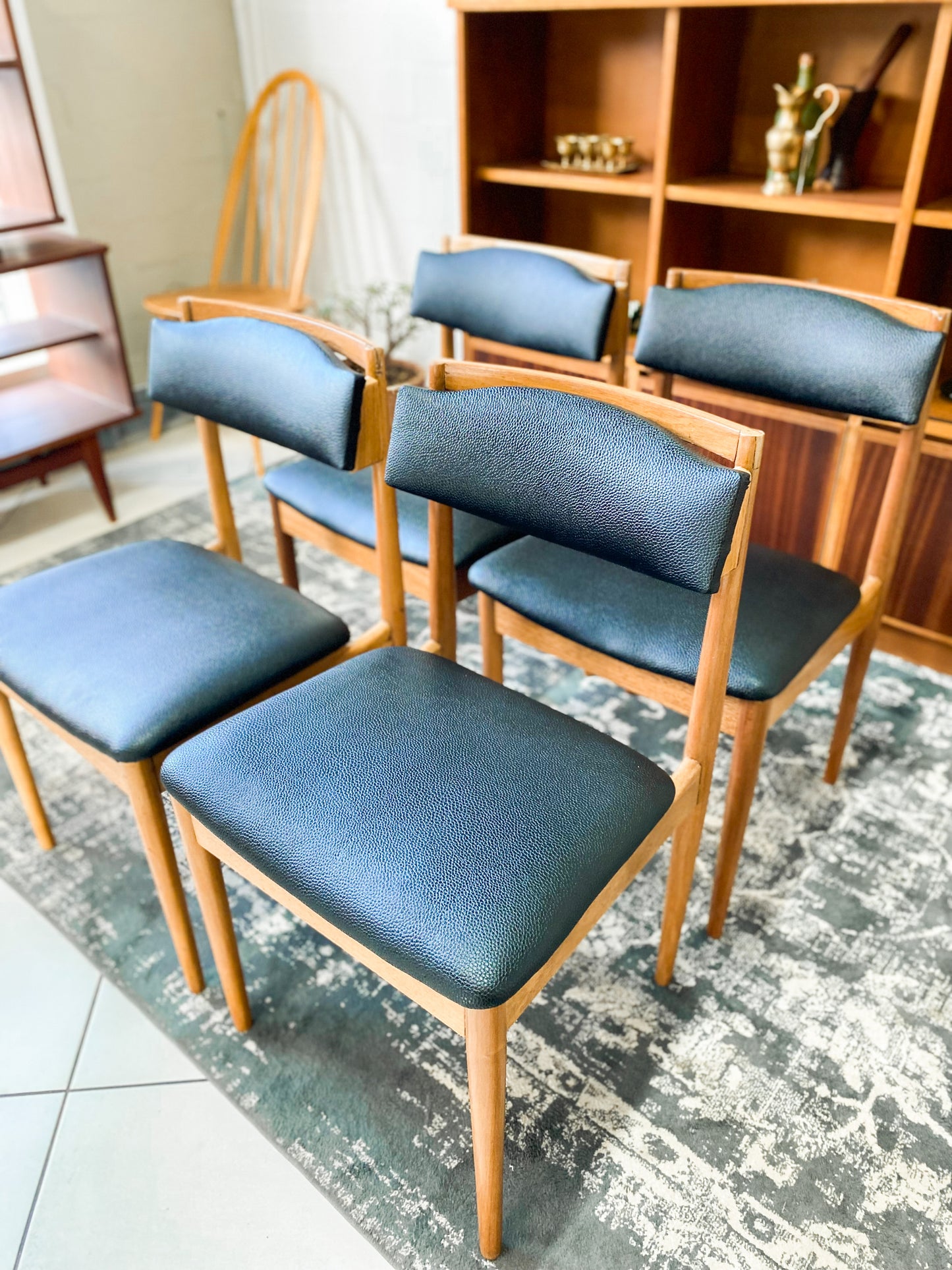Set of 4 Mid Century Dining Chairs
