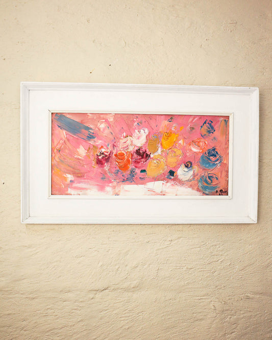 Framed Abstract Oil Painting