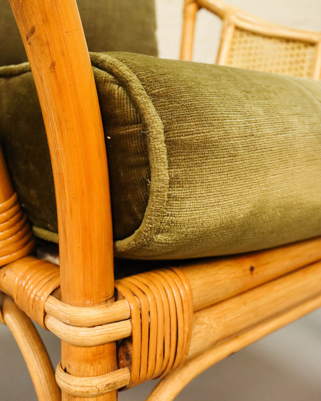 Cane and Rattan Armchair