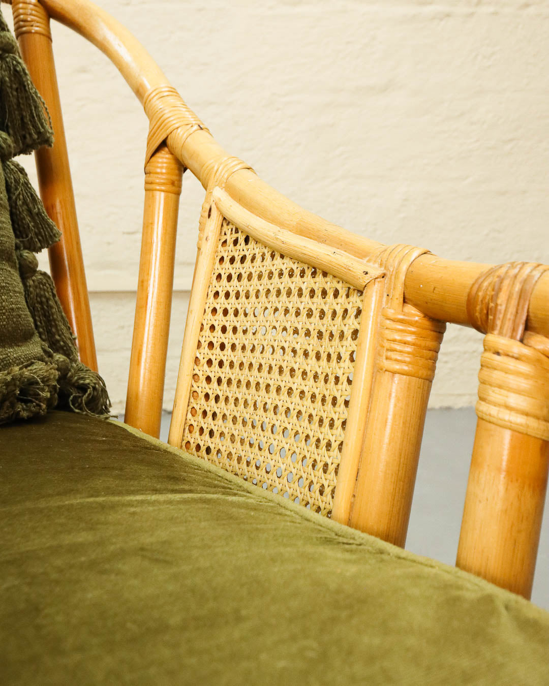 Cane and Rattan Armchair