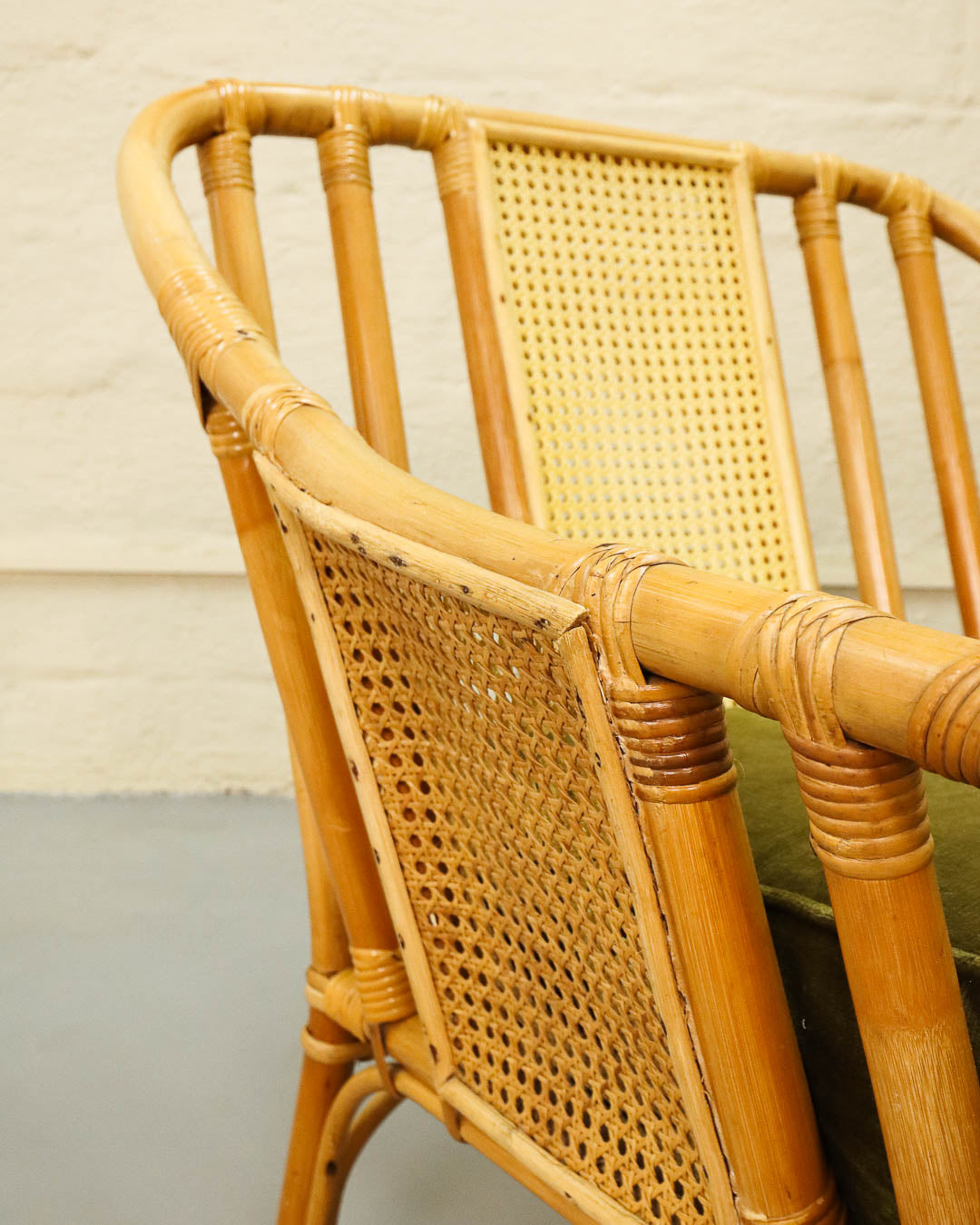 Cane and Rattan Armchair