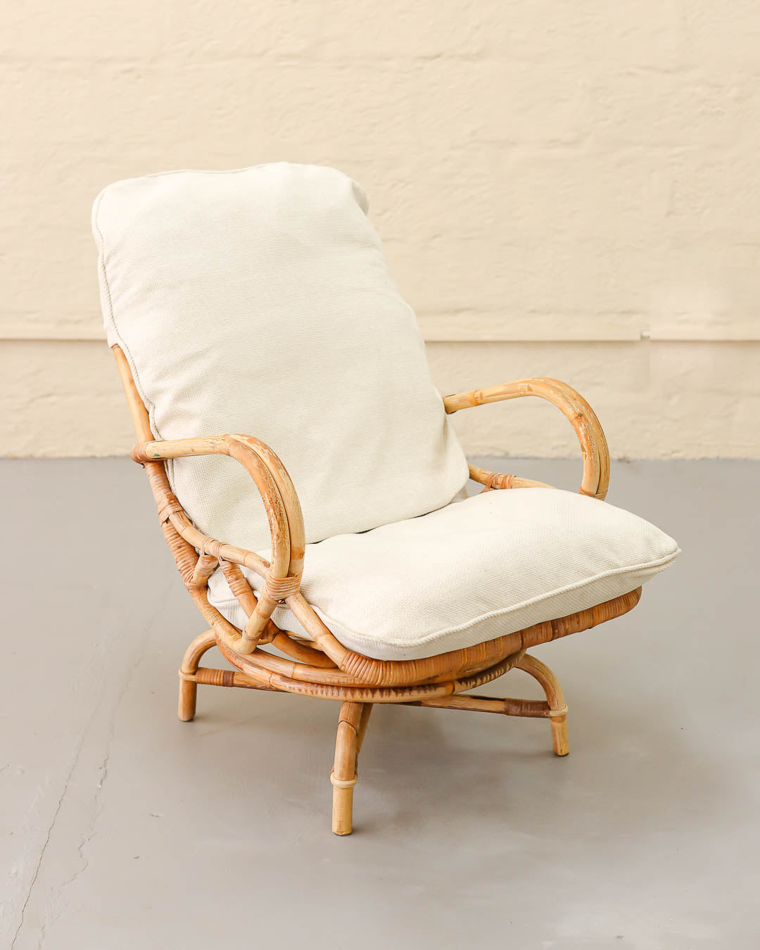 Vintage Cane Armchair