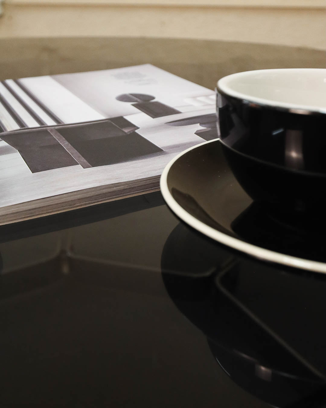 Chrome and Lucite Italian Vintage Coffee Table